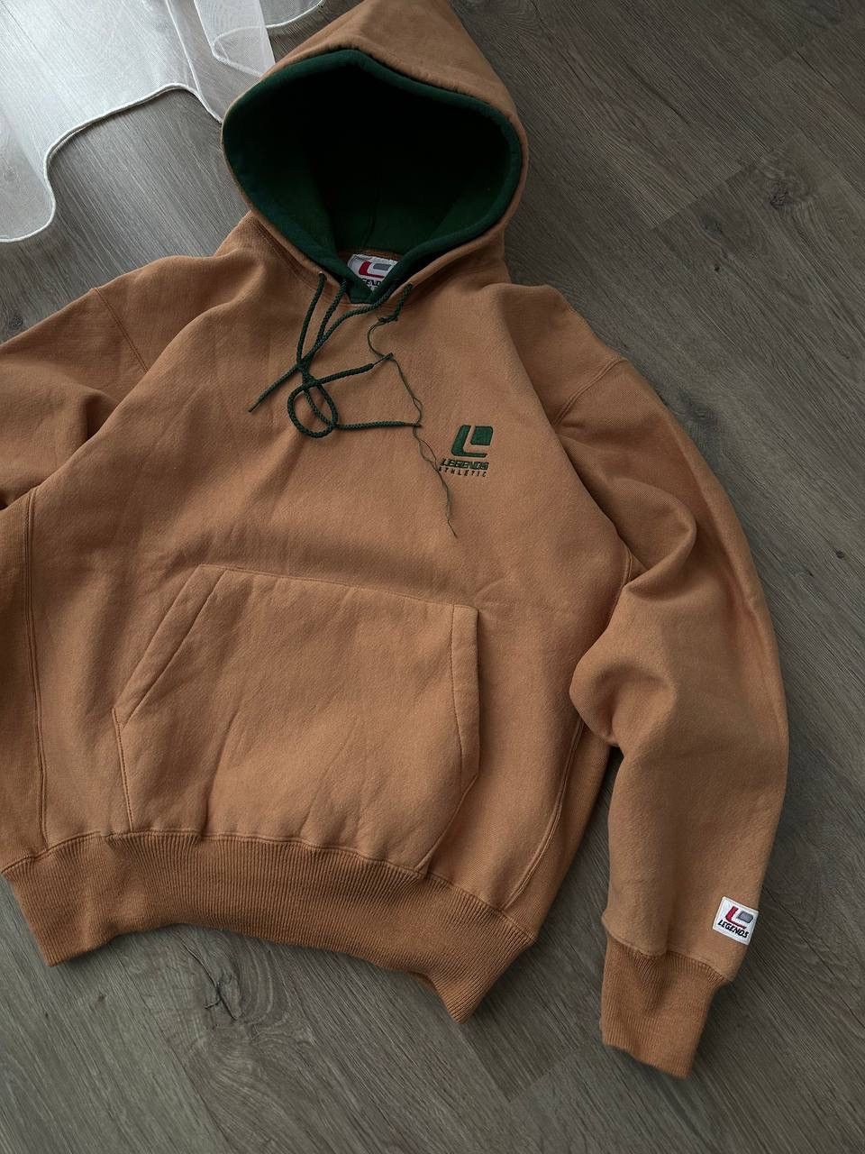 Japanese Brand × Vintage Vintage Legends Athletic Brown Japanese Skated Hoodie Size US M / EU 48-50 / 2 - 4 Thumbnail