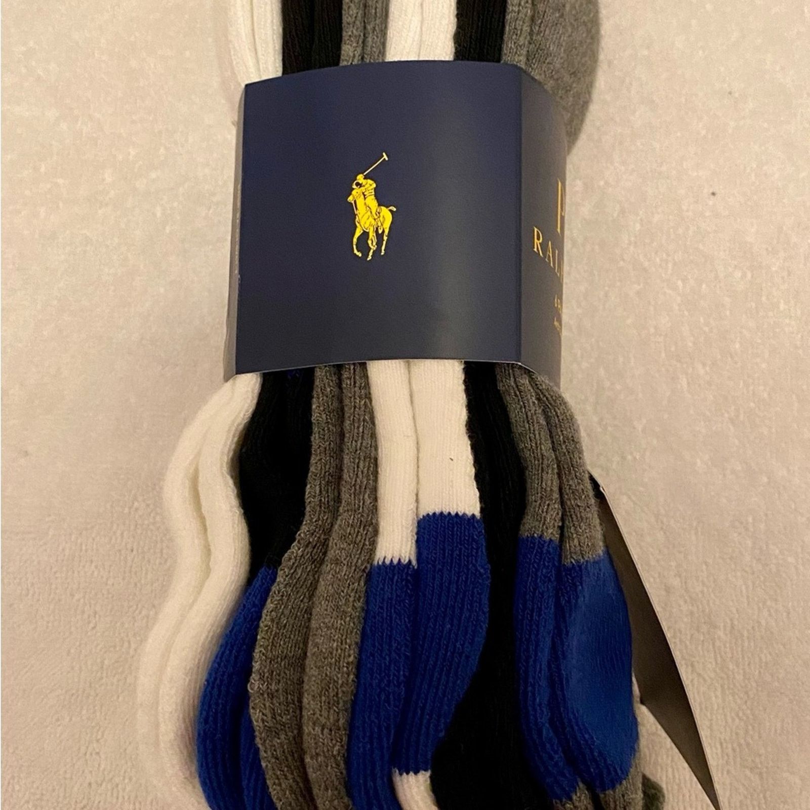 Polo Ralph Lauren Polo Ralph Lauren Men’s 6-Pk. Cushion Quarter Socks Size 32 - 9 Thumbnail