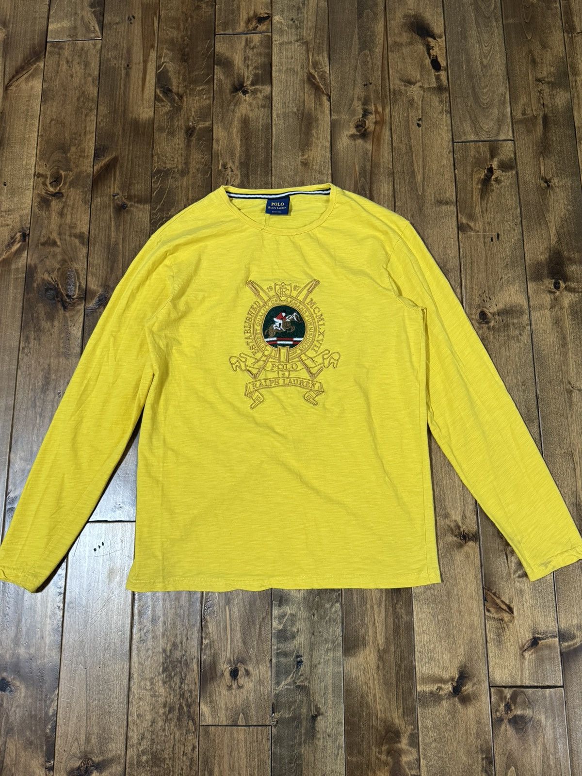 Polo Ralph Lauren × Vintage Vintage Polo Ralph Lauren Long Sleeve Tee Size US XL / EU 56 / 4 - 8 Thumbnail