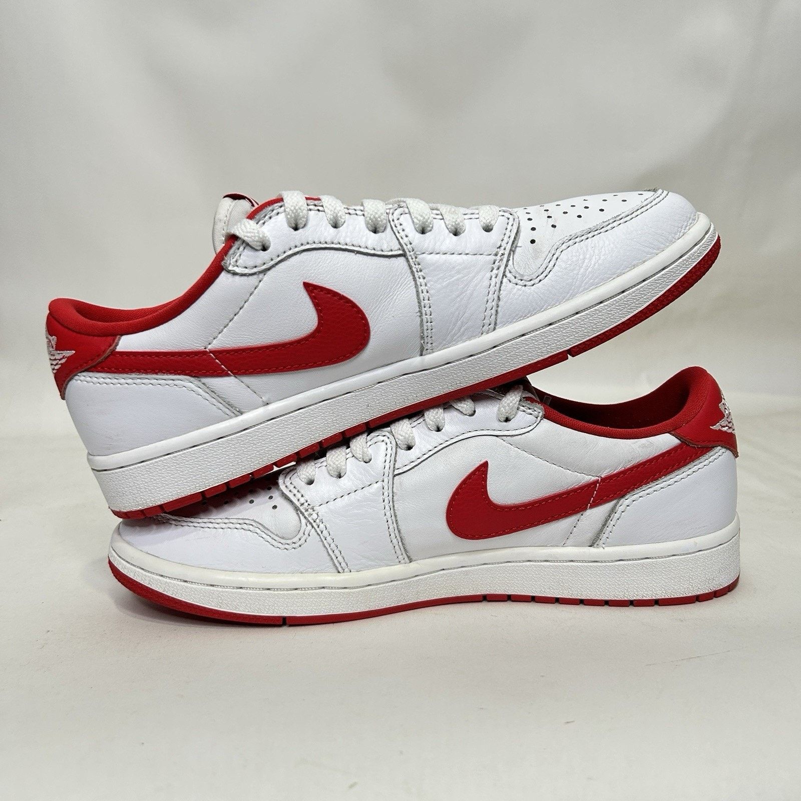 Jordan Brand Nike Air Jordan 1 Retro Low OG “University Red White” Size US 8.5 / EU 41-42 - 3 Thumbnail