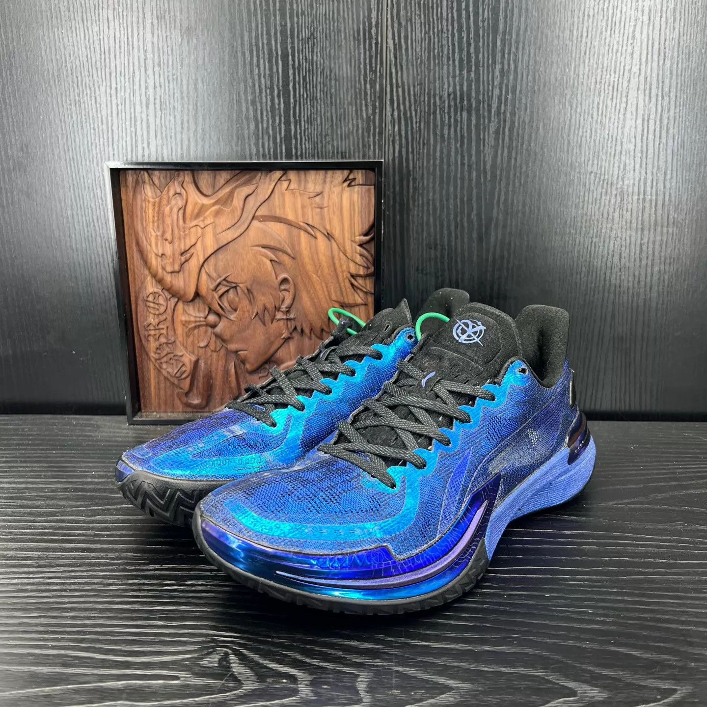 Li-Ning LI-NING Gama Shoes Black & Blue 43 Original Box Like New Size US 10 / EU 43 - 1 Thumbnail
