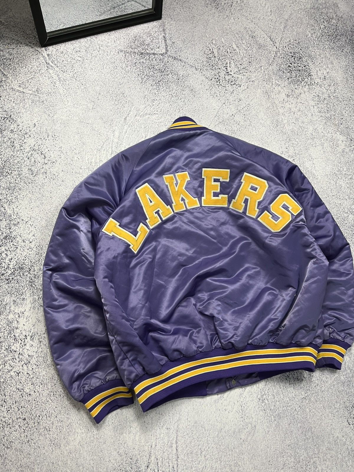 Vintage Chalk Line NBA Los Angeles Lakers Bomber Jacket USA