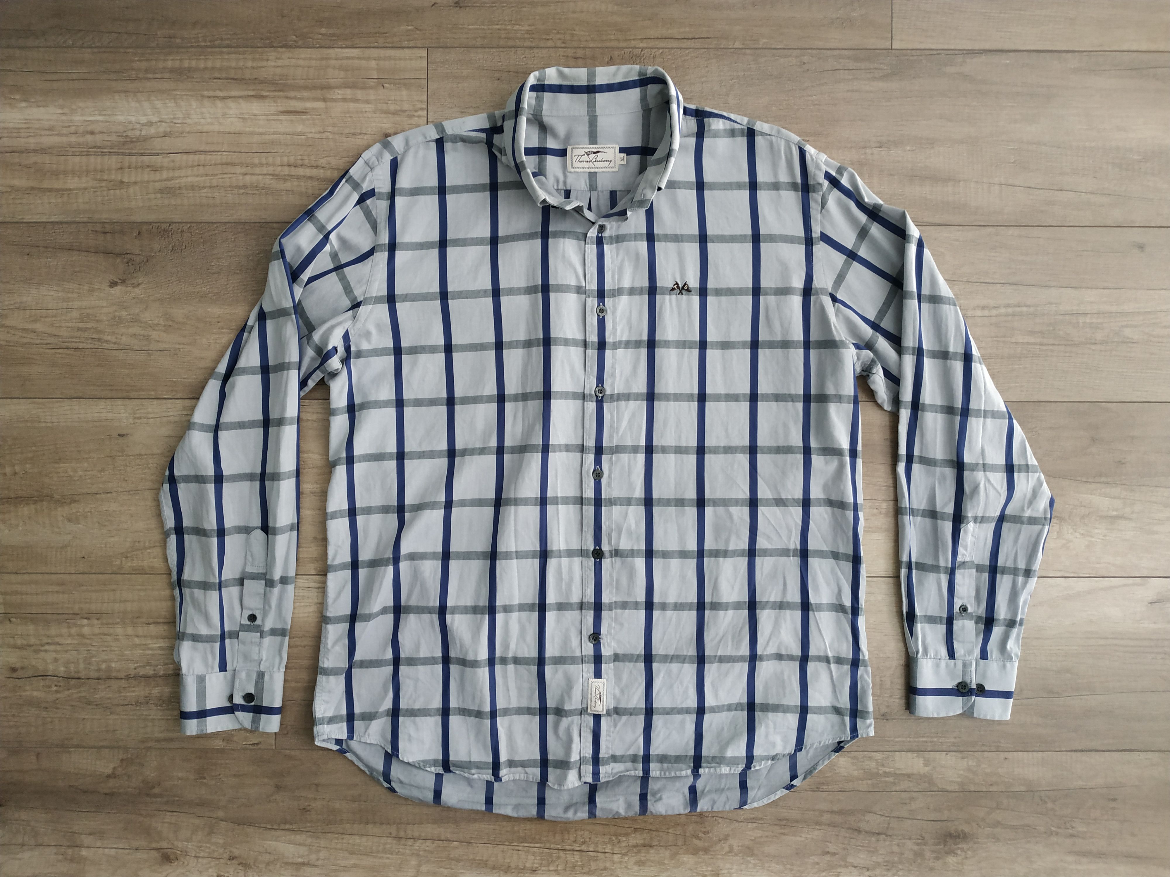 Burberry Burberry Men's Vintage 90's Checkered Button Up Shirt, s. XL Size US XL / EU 56 / 4 - 2 Thumbnail