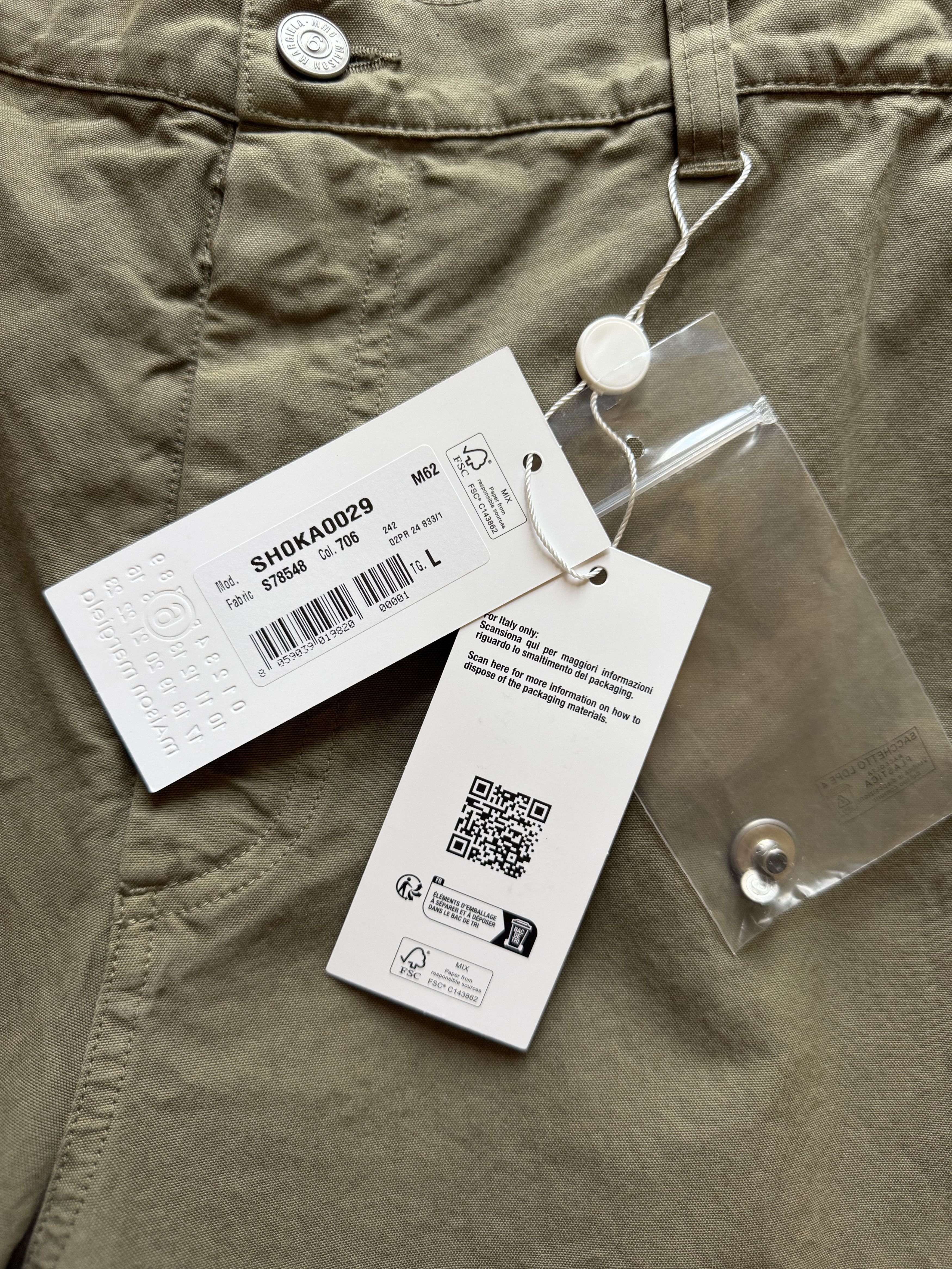 MM6 MM6 Maison Margiela Double Knee Cargo Pants in Khaki Green Size US 34 / EU 50 - 7 Thumbnail