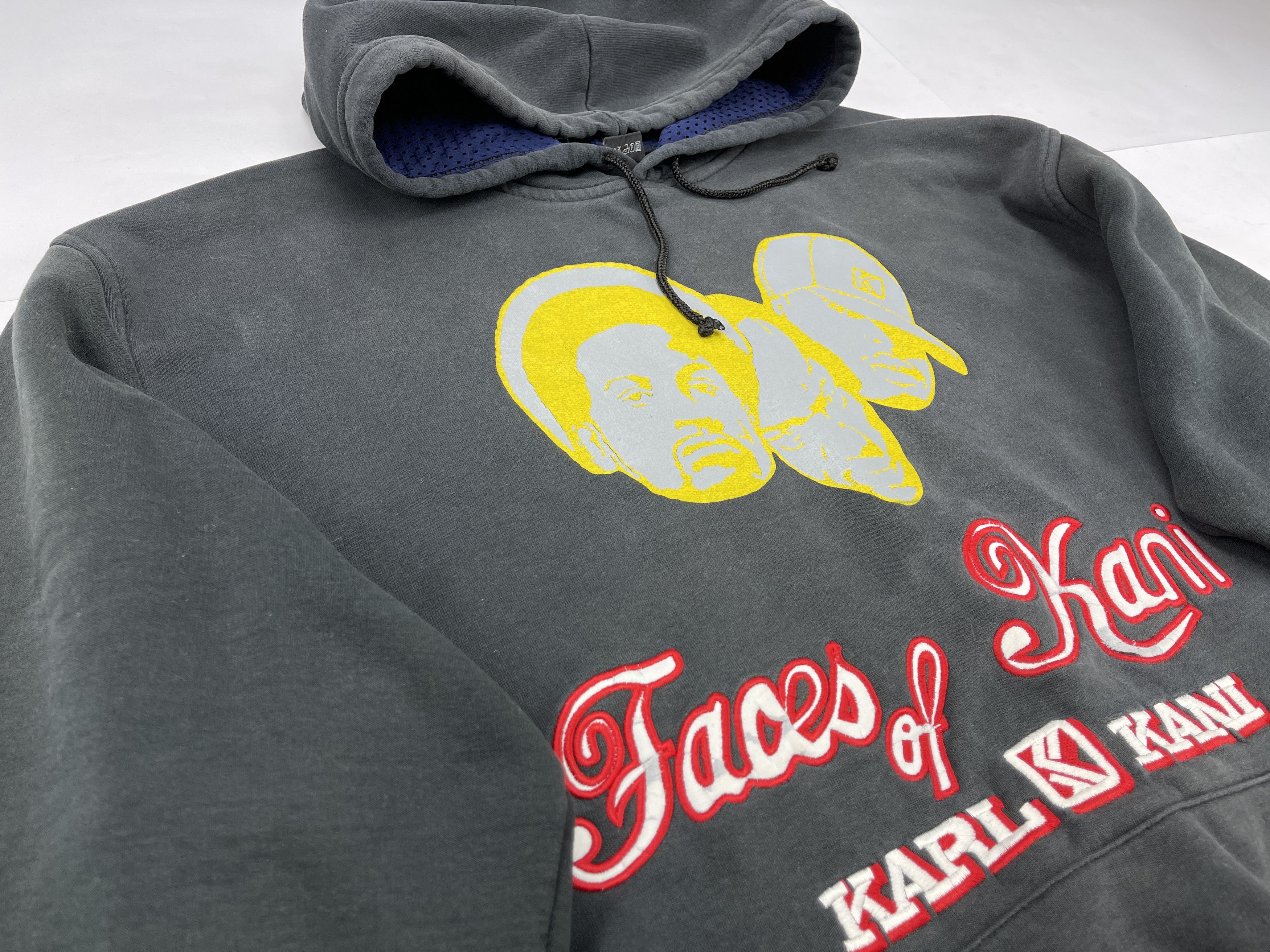 Karl Kani KARL KANI hoodie Faces of Kani vintage hip hop sweatshirt XL Size US XL / EU 56 / 4 - 4 Thumbnail