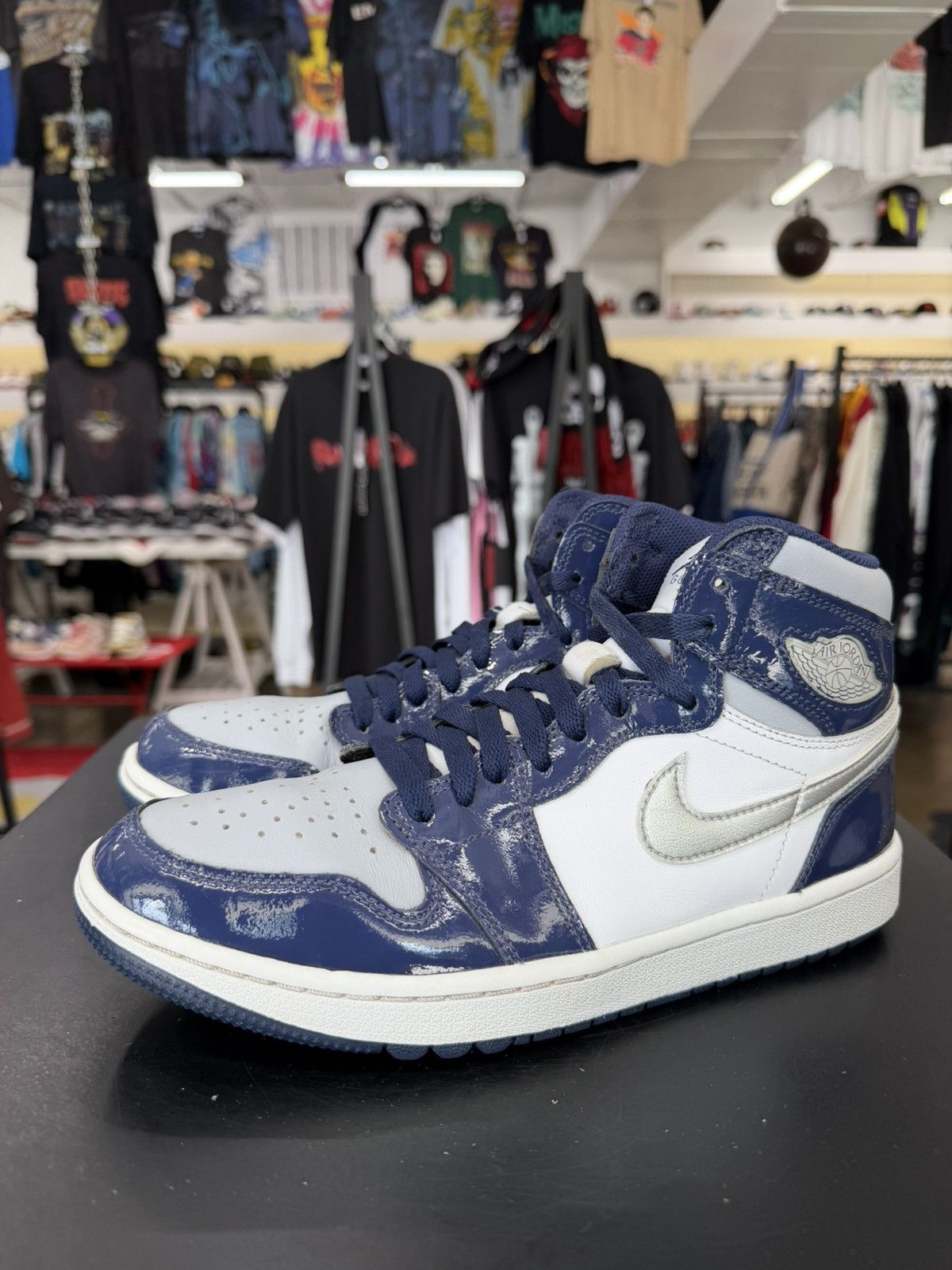 Jordan Brand Jordan 1 Golf Patent Midnight Navy Size 8.5 (2022) Size US 8.5 / EU 41-42 - 1 Thumbnail