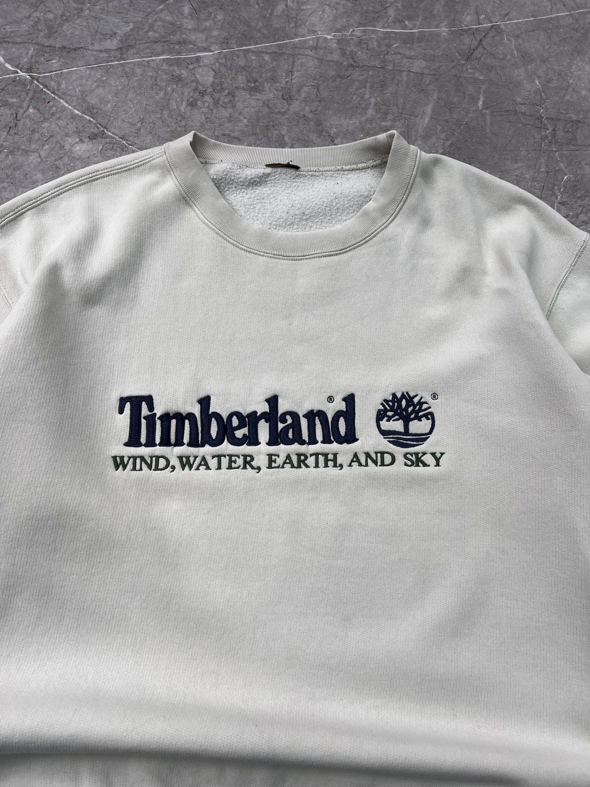 Timberland × Vintage Vintage Timberland Sweatshirt Crewneck Spellout Big Logo Size US XL / EU 56 / 4 - 3 Thumbnail