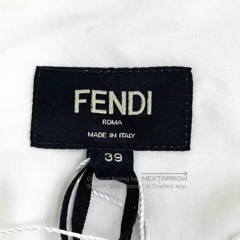 Fendi Fendi size 39 22 Model White Multi-Pocket Cotton Collar Sin Size US XS / EU 42 / 0 - 5 Thumbnail