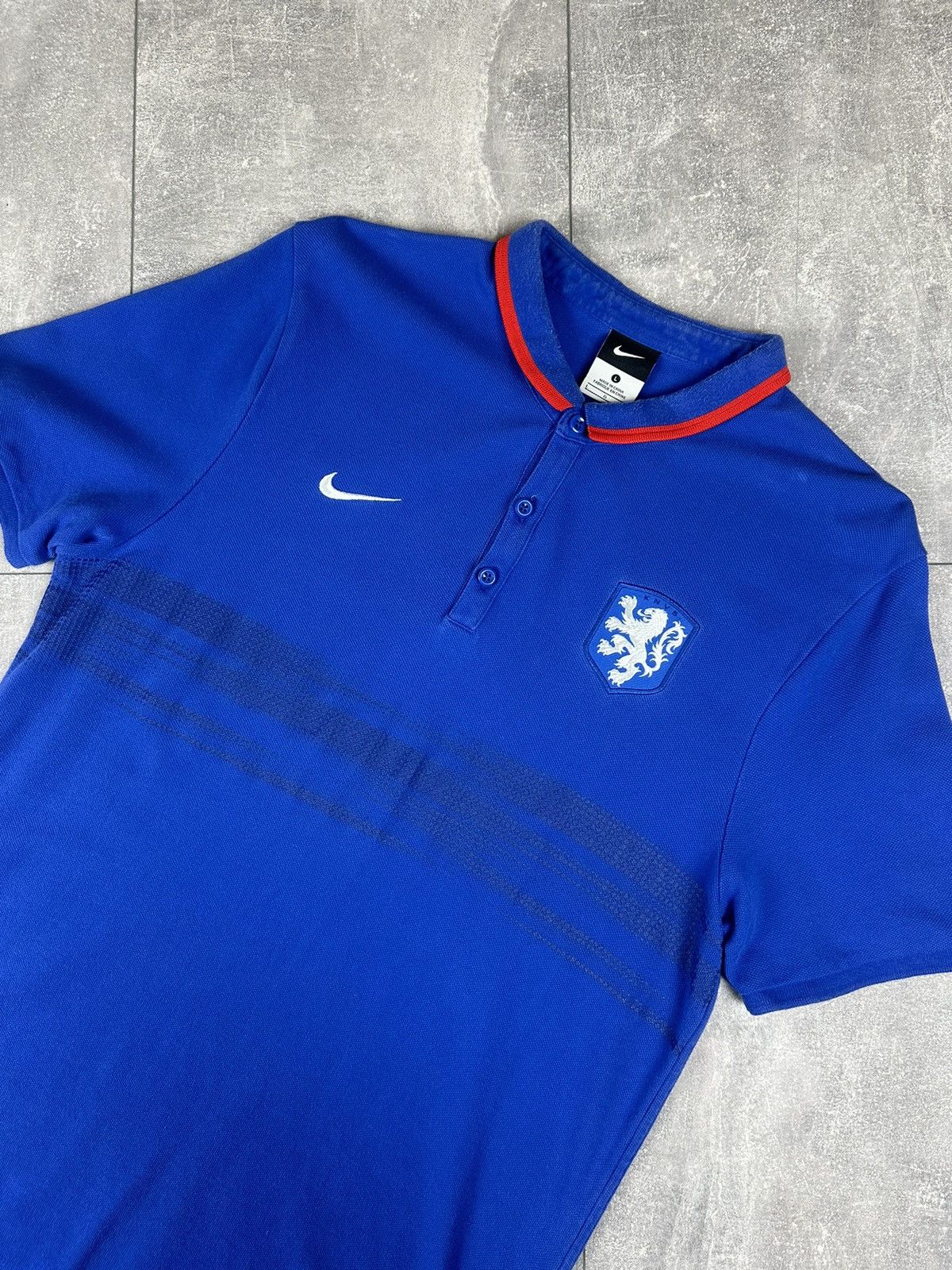 Nike Nike Netherlands National Team Polo Jersey Size US L / EU 52-54 / 3 - 4 Thumbnail