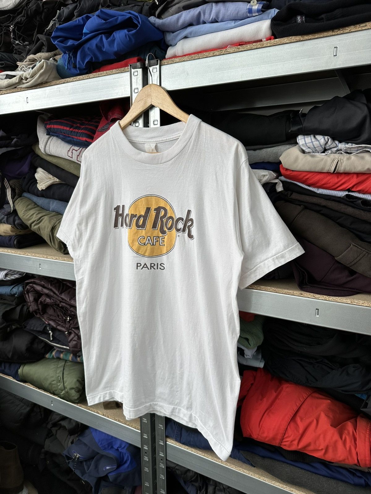 Hard Rock Cafe Vintage 1990s Hard Rock Cafe Paris Rare Archive T-Shirt Tee Size US L / EU 52-54 / 3 - 3 Thumbnail
