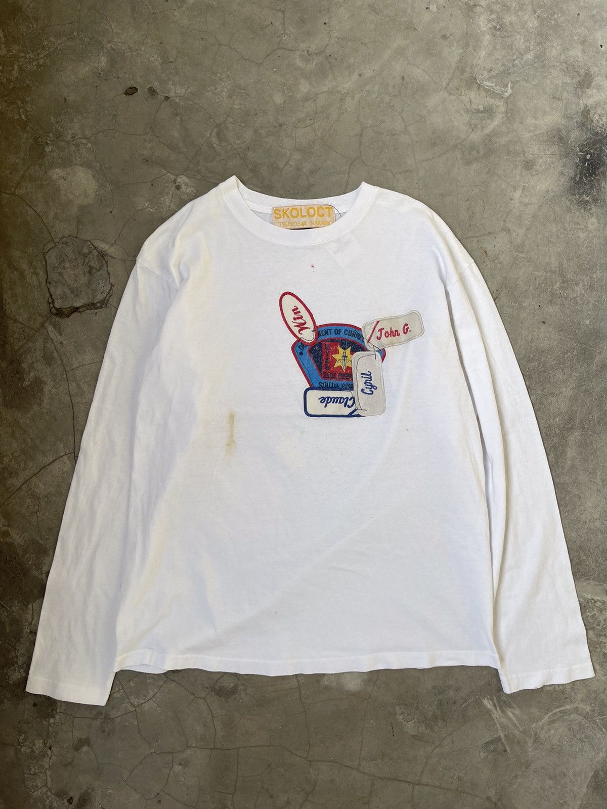 image of Issey Miyake x Skoloct Tsuyos Nakano Long Sleeve in White, Men's (Size Medium)
