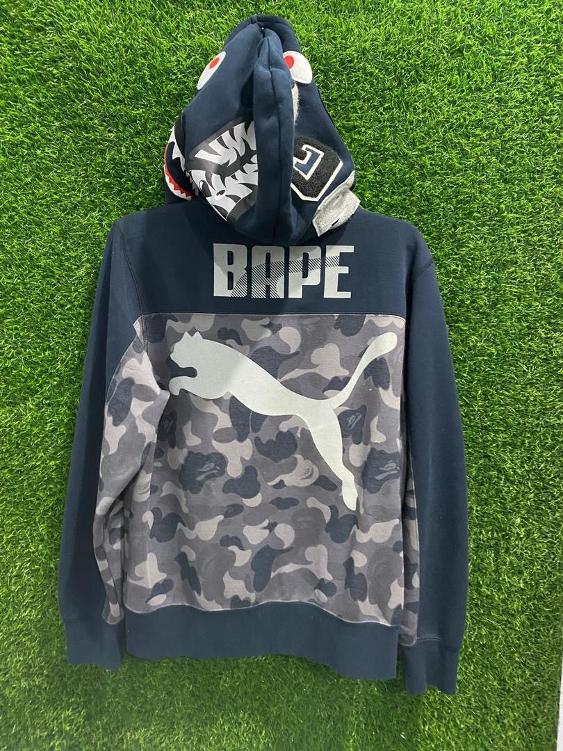 Bape Puma Bape x Puma Shark Hoodie Grailed