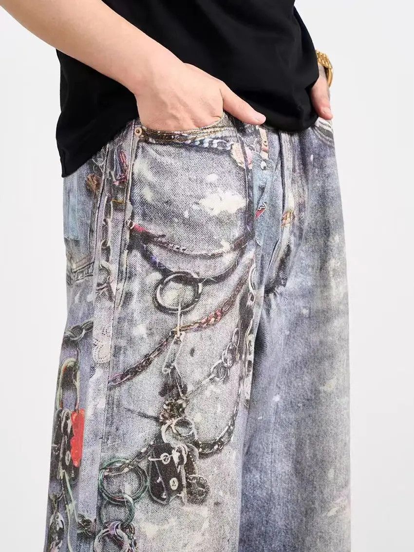 Designer × Japanese Brand Vintage Hip Hop Street Loose Casual Pants Size US 32 / EU 48 - 3 Thumbnail