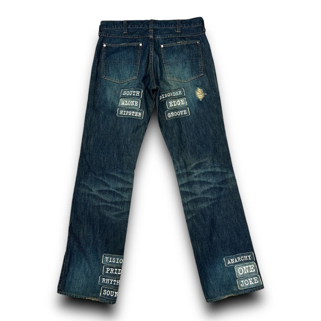 Japanese Brand × Number (N)ine NUMBER NINE DISTRESSED AND PATCHES JAPANESE BRAND DENIM Size US 31 - 2 Thumbnail