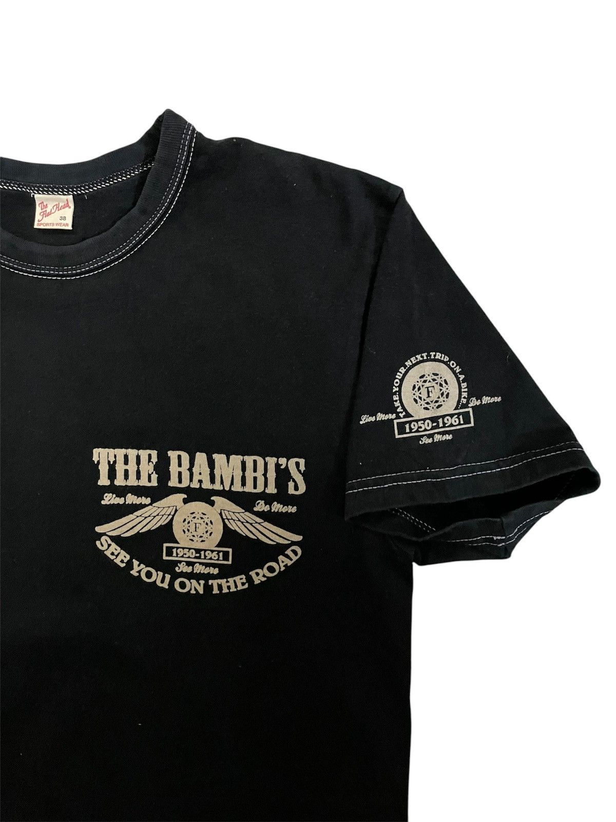 Japanese Brand × The Flat Head The Flat Head Motorcycle Club Tshirt Size US S / EU 44-46 / 1 - 3 Thumbnail