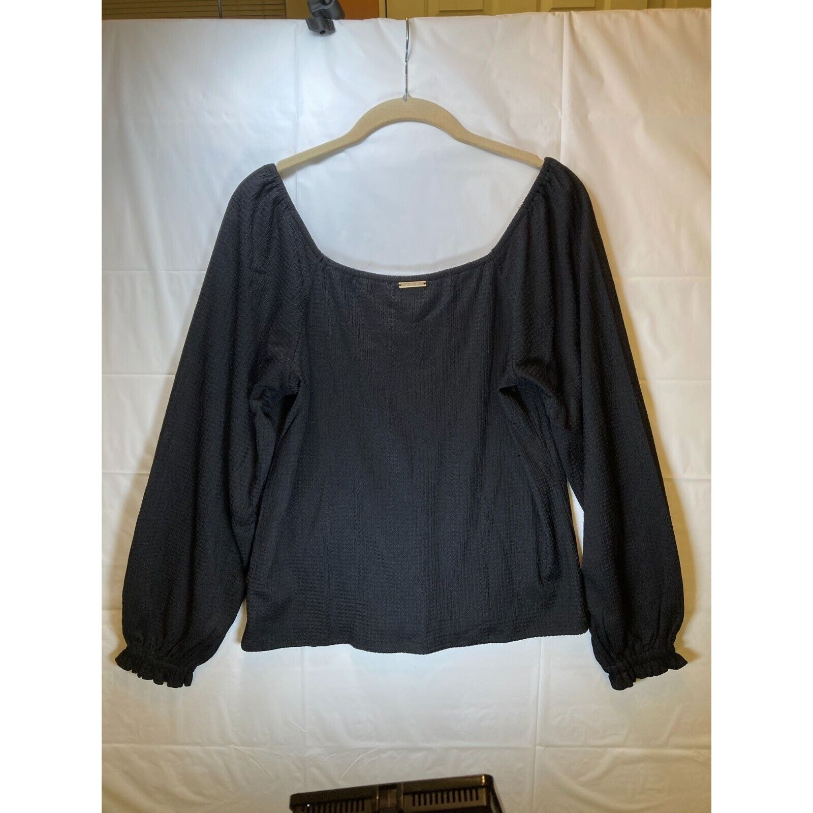 Michael Kors Michael Kors Women's Rouched Puff Sleeve Top Petite Large Size L / US 10 / IT 46 - 3 Thumbnail