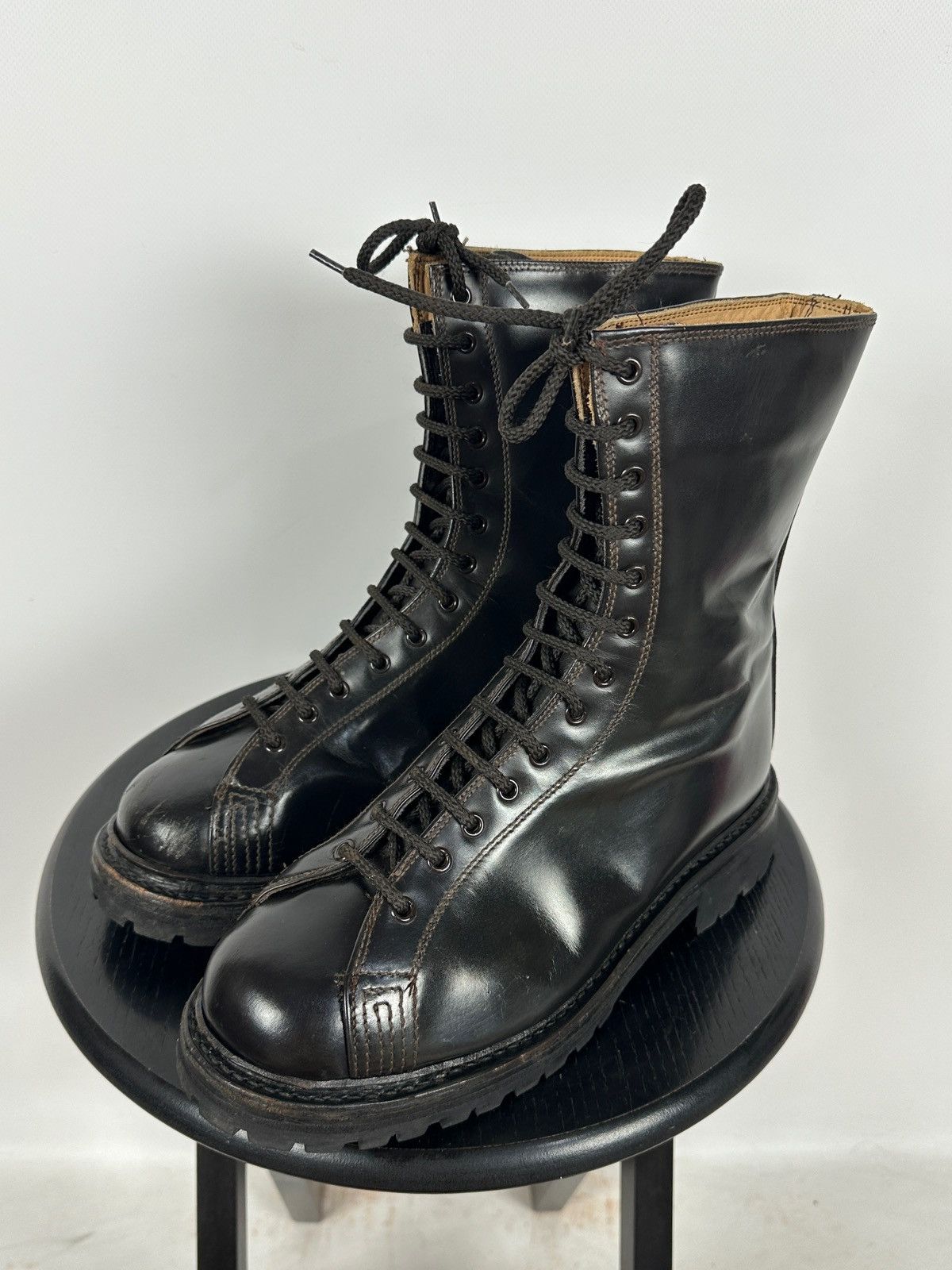 Vintage Vintage Italy Army Paratrooper Combat Brown Leather Boots Size US 8 / EU 41 - 1 Thumbnail