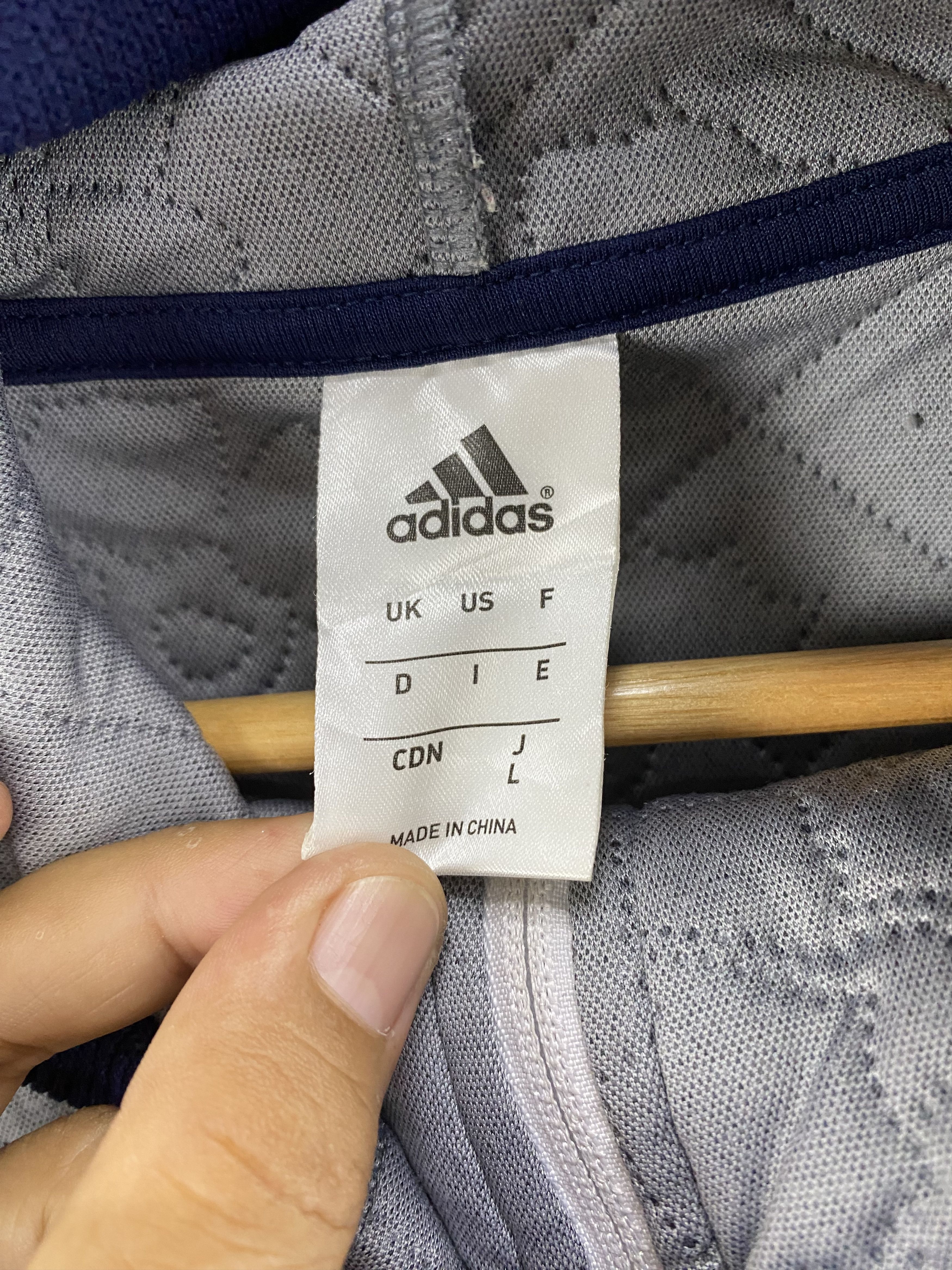 Adidas Vintage Hoodie Quilted Jacket Size M / US 6-8 / IT 42-44 - 7 Thumbnail