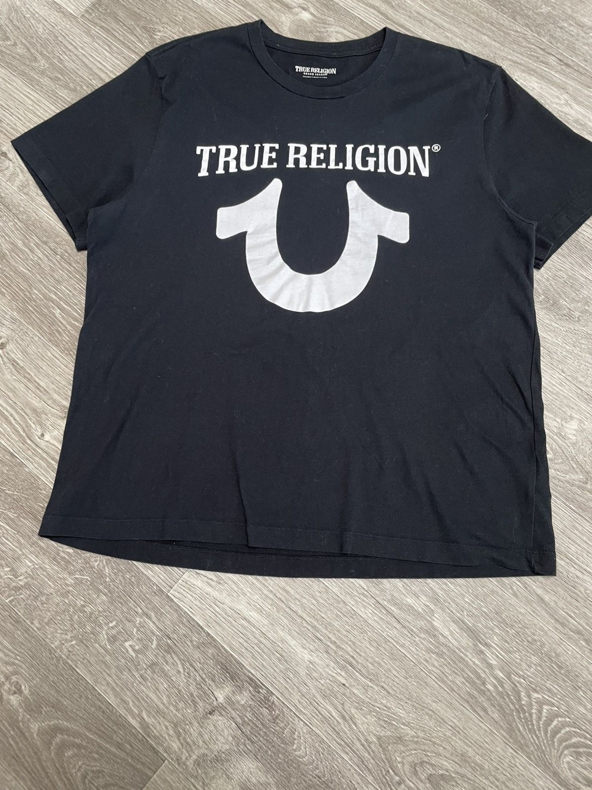 True Religion True Religion Big Logo Black T-Shirt Y2K Size XXL Size US XXL / EU 58 / 5 - 3 Thumbnail