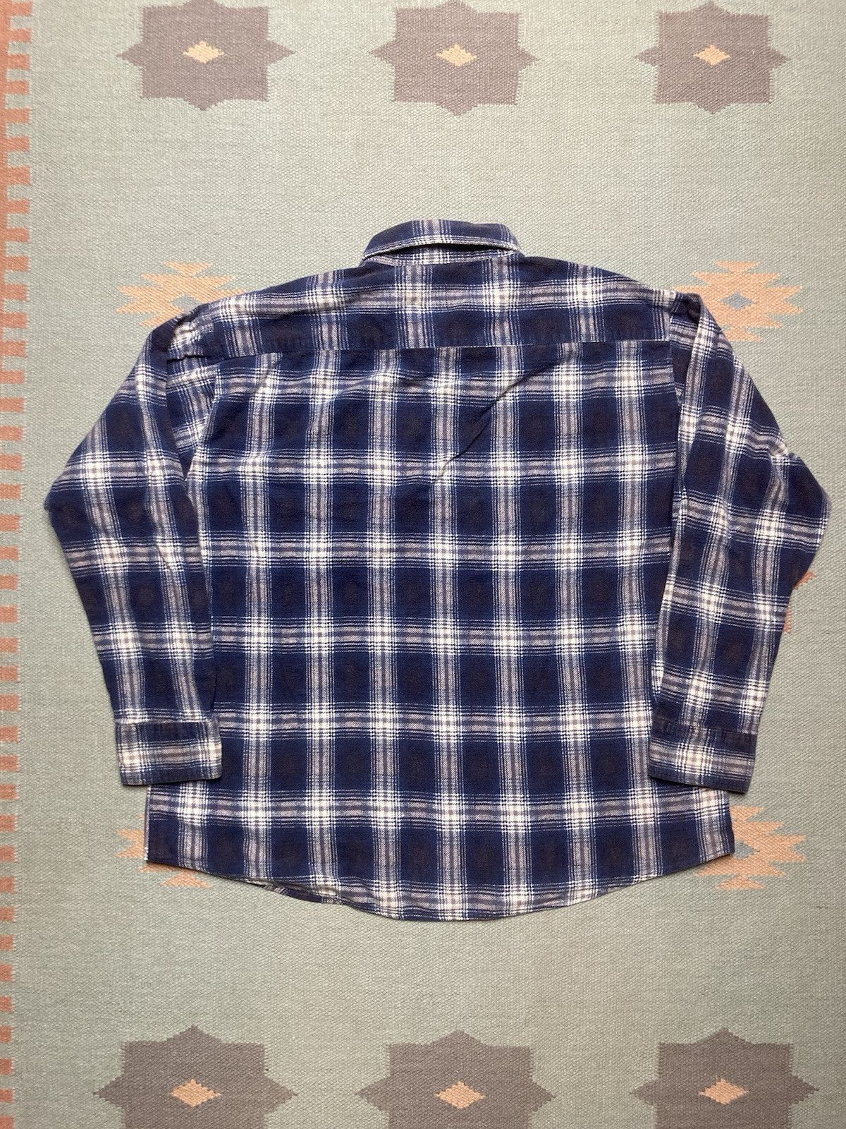 Vintage Vintage 90s flannel shirt brushed cotton soft plaid men’s XL Size US XL / EU 56 / 4 - 4 Thumbnail