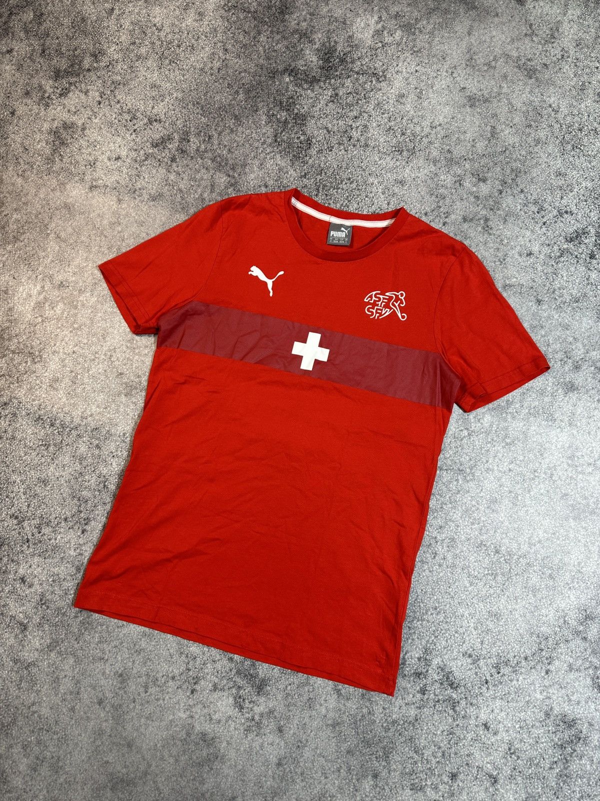 Puma Puma Suisse Soccer Jersey Blokecore Streetwear Rare Style S Size US S / EU 44-46 / 1 - 1 Thumbnail