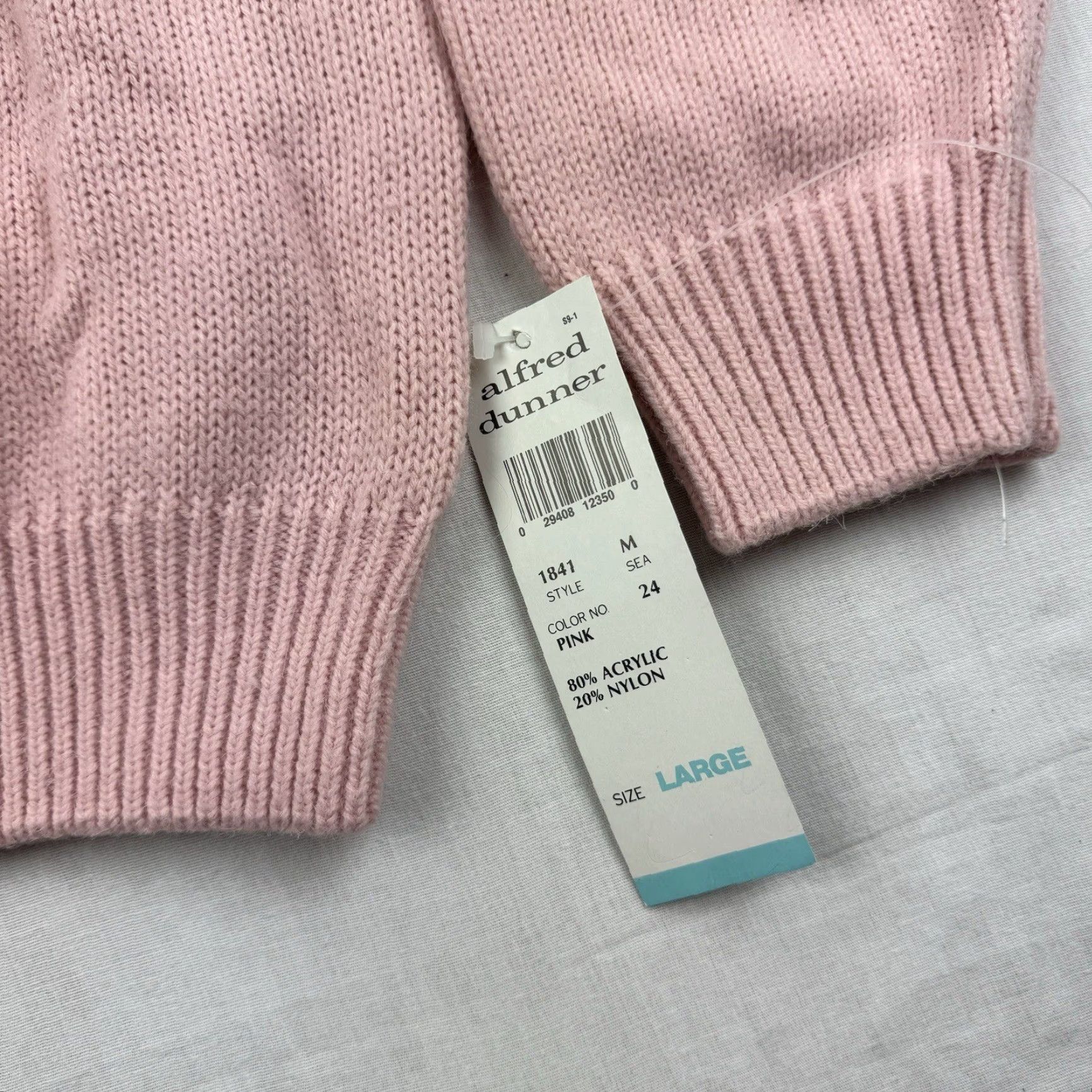 Vintage VINTAGE Alfred Dunner Sweater Women L Pink Floral Pullover Knit 90s Womens Size L / US 10 / IT 46 - 5 Thumbnail