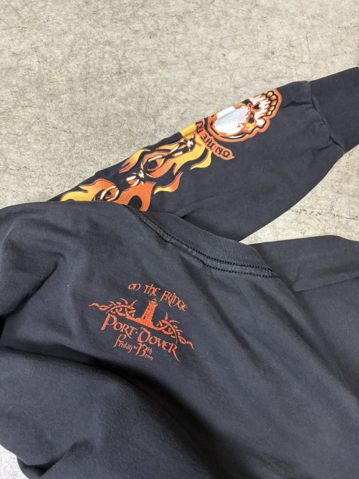 Harley Davidson Vintage flamed biker long sleeve shirt Size US M / EU 48-50 / 2 - 2 Thumbnail
