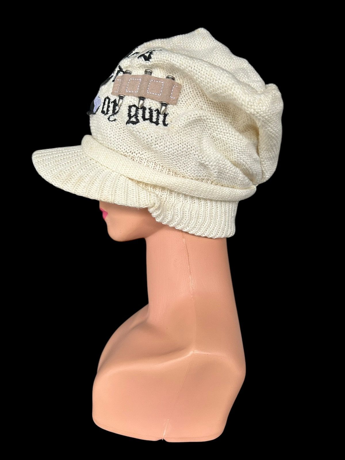 14th Addiction × Japanese Brand × Le Grande Bleu (L.G.B.) Skull Japanese Punk Bondage Style Big Hats ☠️☠️🎌 Size ONE SIZE - 4 Thumbnail