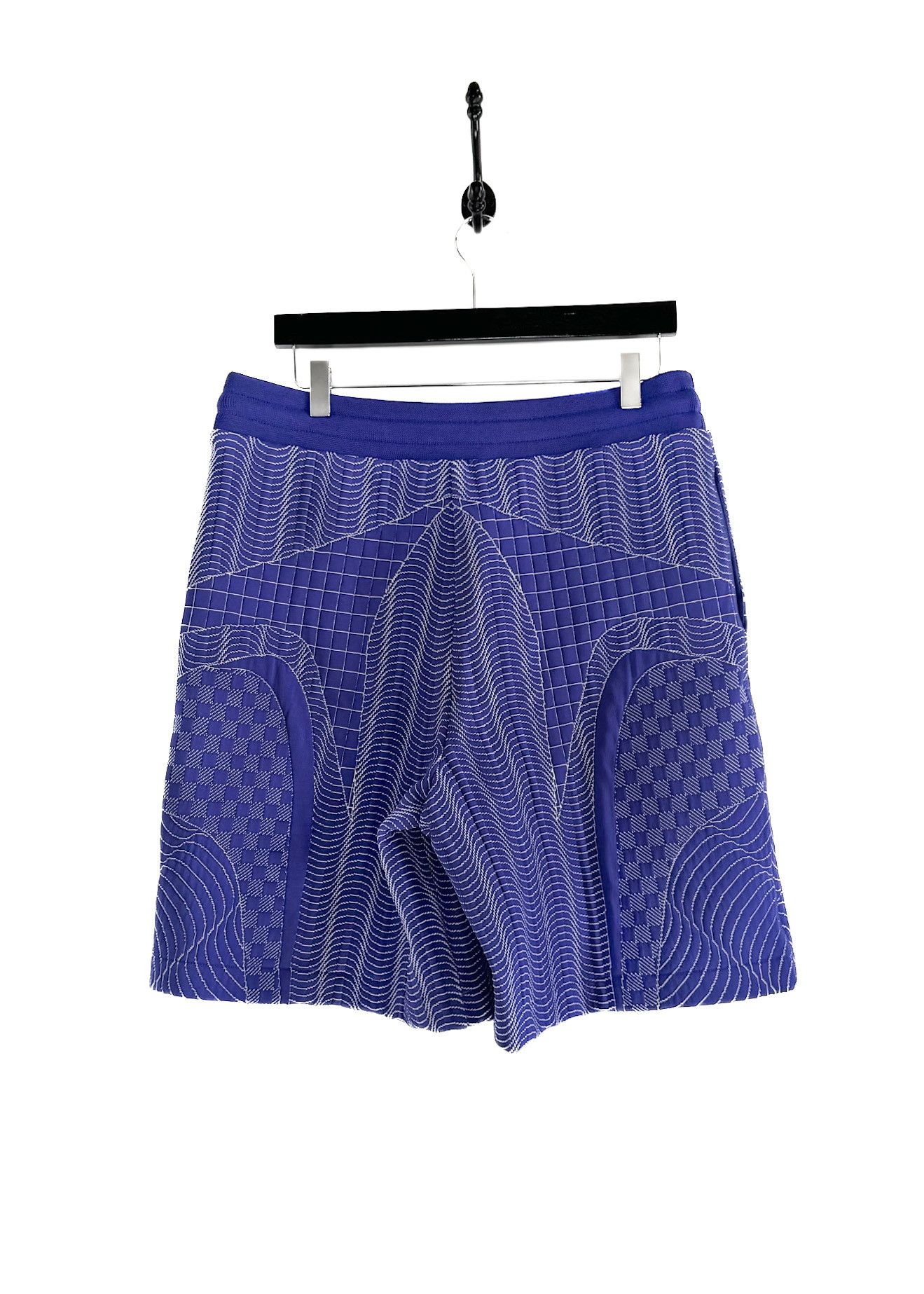 Louis Vuitton Louis Vuitton 2022 Blue Graphic Print Damier Jogger Short Size US 38 / EU 54 - 3 Thumbnail