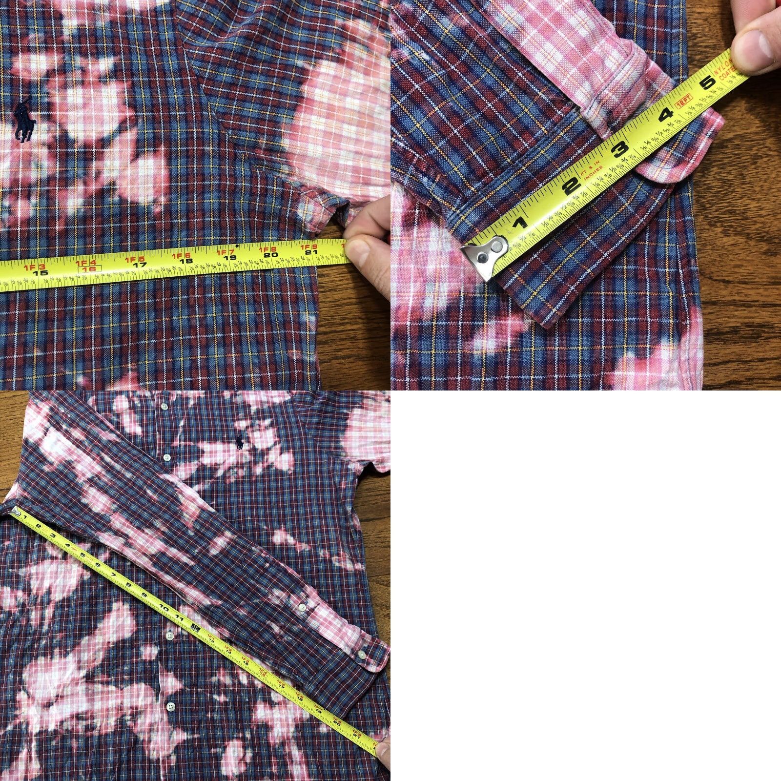 Ralph Lauren Polo Ralph Lauren Shirt Mens Medium Button-Down Long Sleeve Tie Dye Acid Wash Multicolor 90s Preppy Designer Classic Size US M / EU 48-50 / 2 - 8 Thumbnail