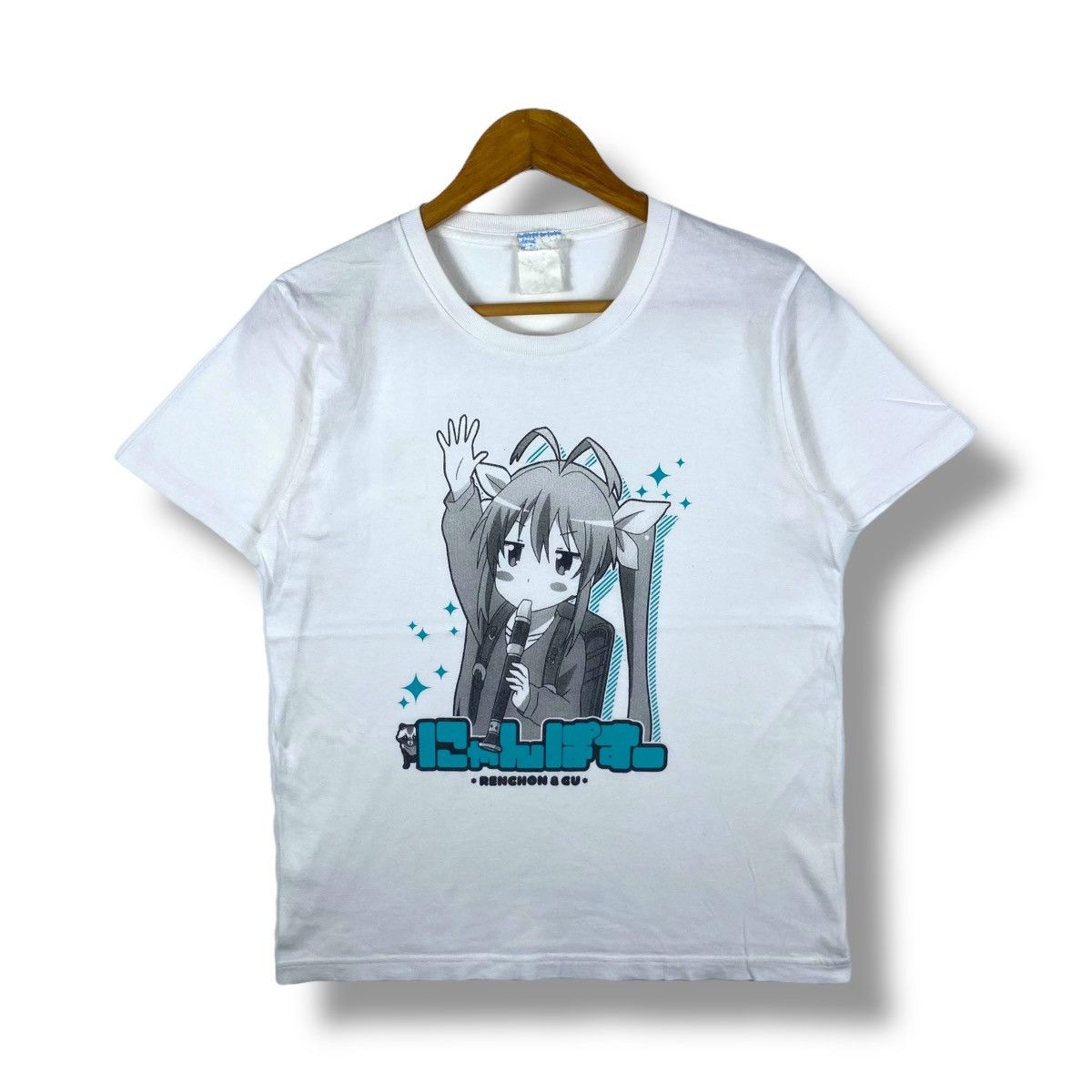 Anime Non Non Biyori Nyanpasu Renge Miyauchi Anime Tee Shirt Size US M / EU 48-50 / 2 - 1 Thumbnail