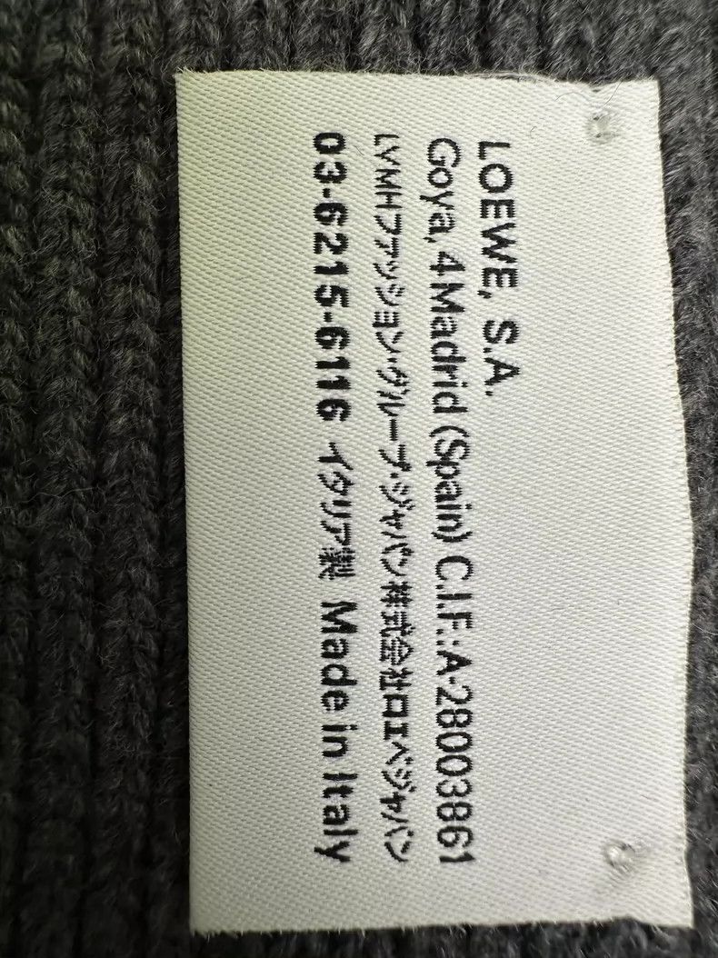 Loewe LOEWE Gray wool scarf Size ONE SIZE - 4 Thumbnail