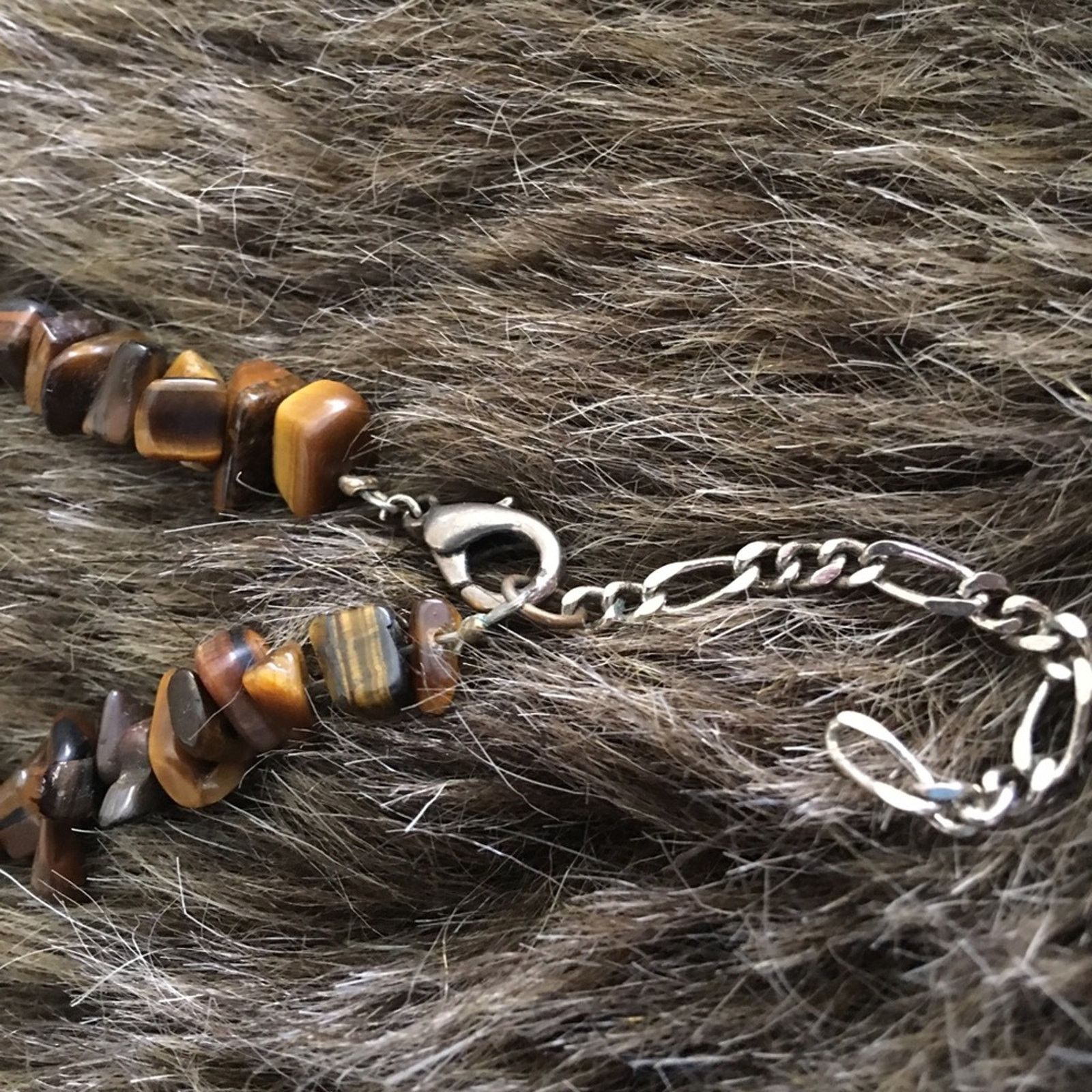 Jewelry Natural tigers eye bead choker necklace Size ONE SIZE - 7 Thumbnail