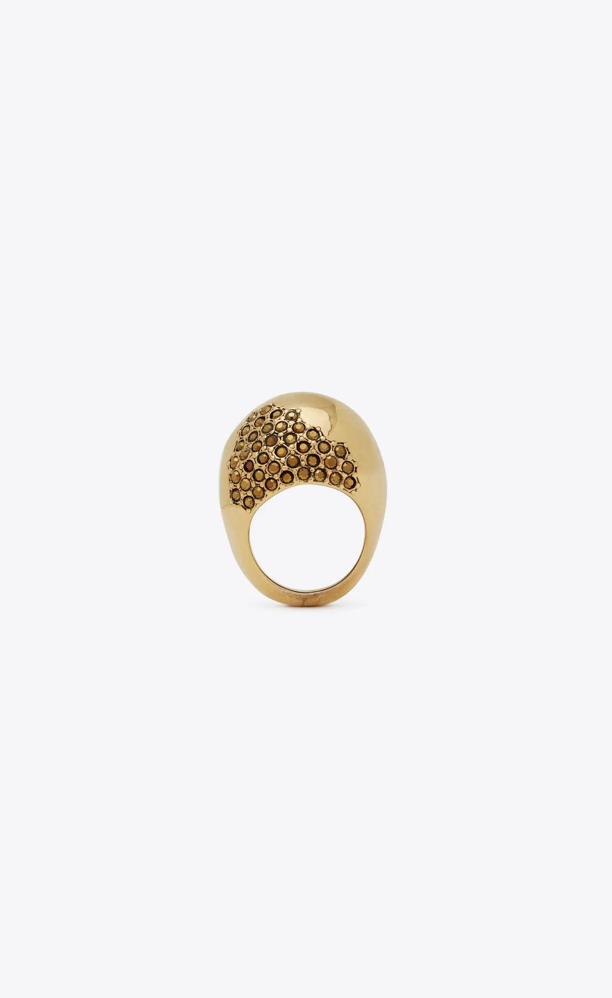 o1s1wg110325 Size: 06 / 712408 Rhinestone Edge Egg Ring