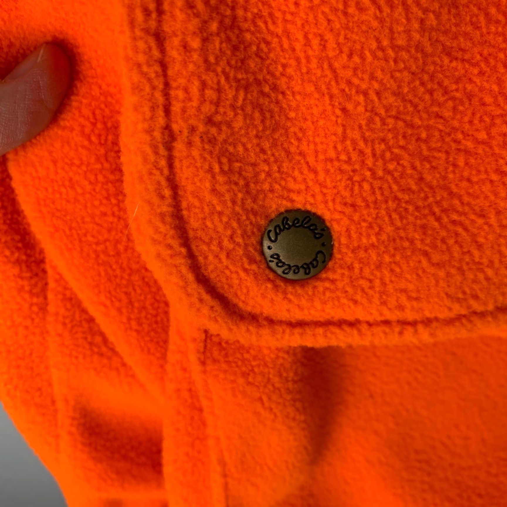 Vintage VINTAGE Cabela's Hunting Orange Hi Viz Fleece Liner Zip Vest Mens XL Shirt Orange 90s Mens Size US XL / EU 56 / 4 - 4 Thumbnail