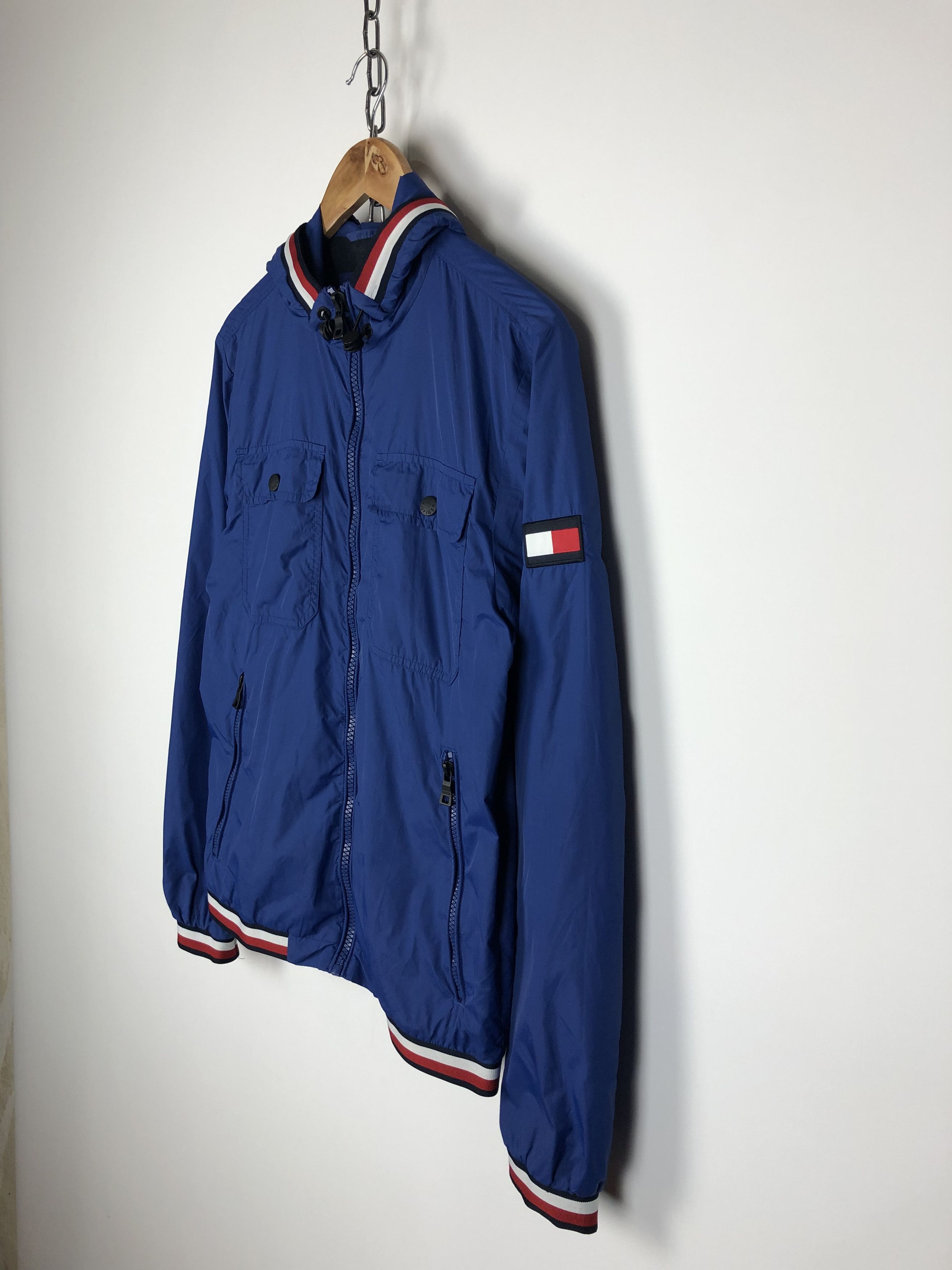 Tommy Hilfiger Tommy Hilfiger Zip Hooded Jacket Blue size S Size US S / EU 44-46 / 1 - 7 Thumbnail