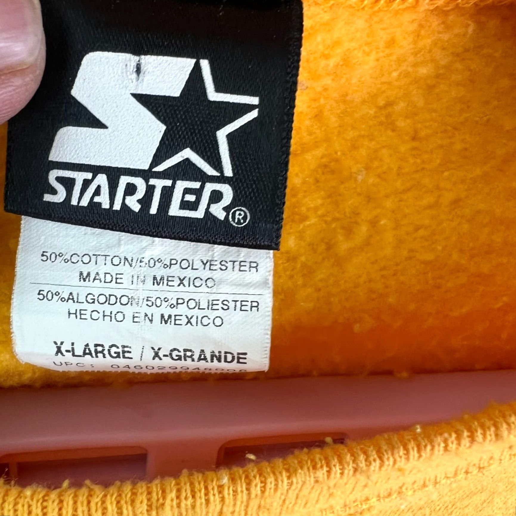Starter VINTAGE Starter Sweatshirt Mens XL Yellow Long Sleeve Crew Neck Pullover Black Label 90s Sports Size US XL / EU 56 / 4 - 5 Thumbnail