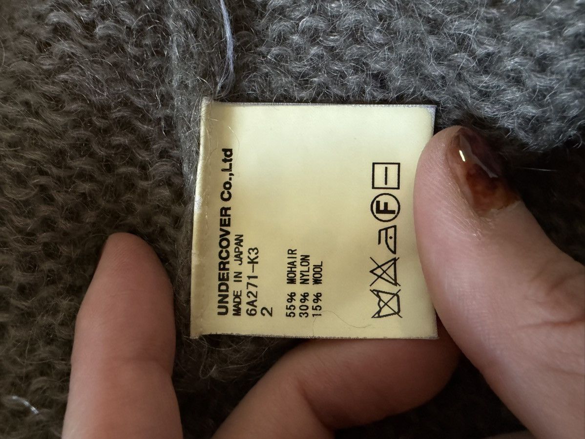 Undercover Undercoverism For Rebels Black/Grey Split Mohair Sweater Size US M / EU 48-50 / 2 - 4 Thumbnail
