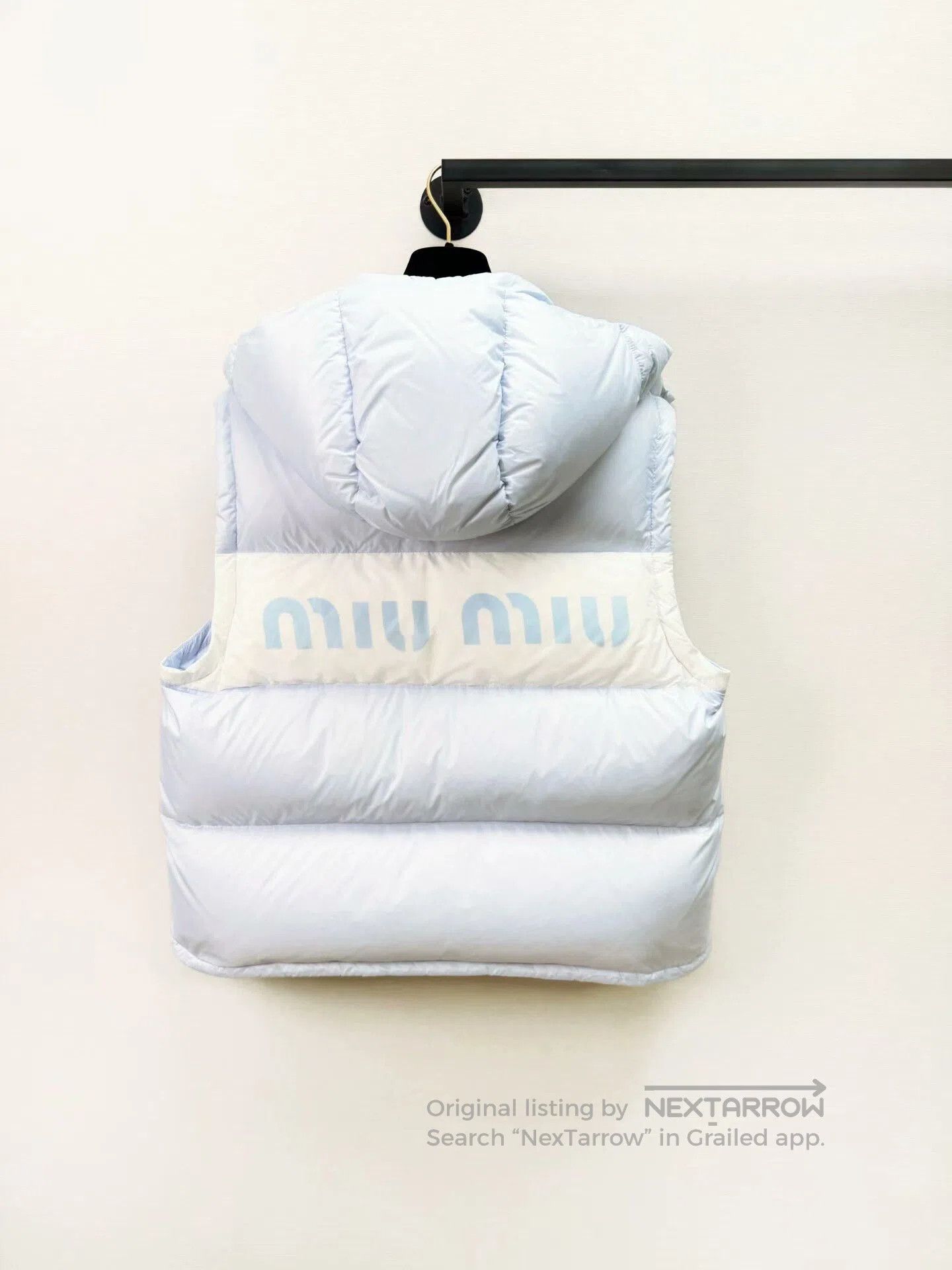 Miu Miu light blue down vest by miu miu. Size US M / EU 48-50 / 2 - 4 Thumbnail
