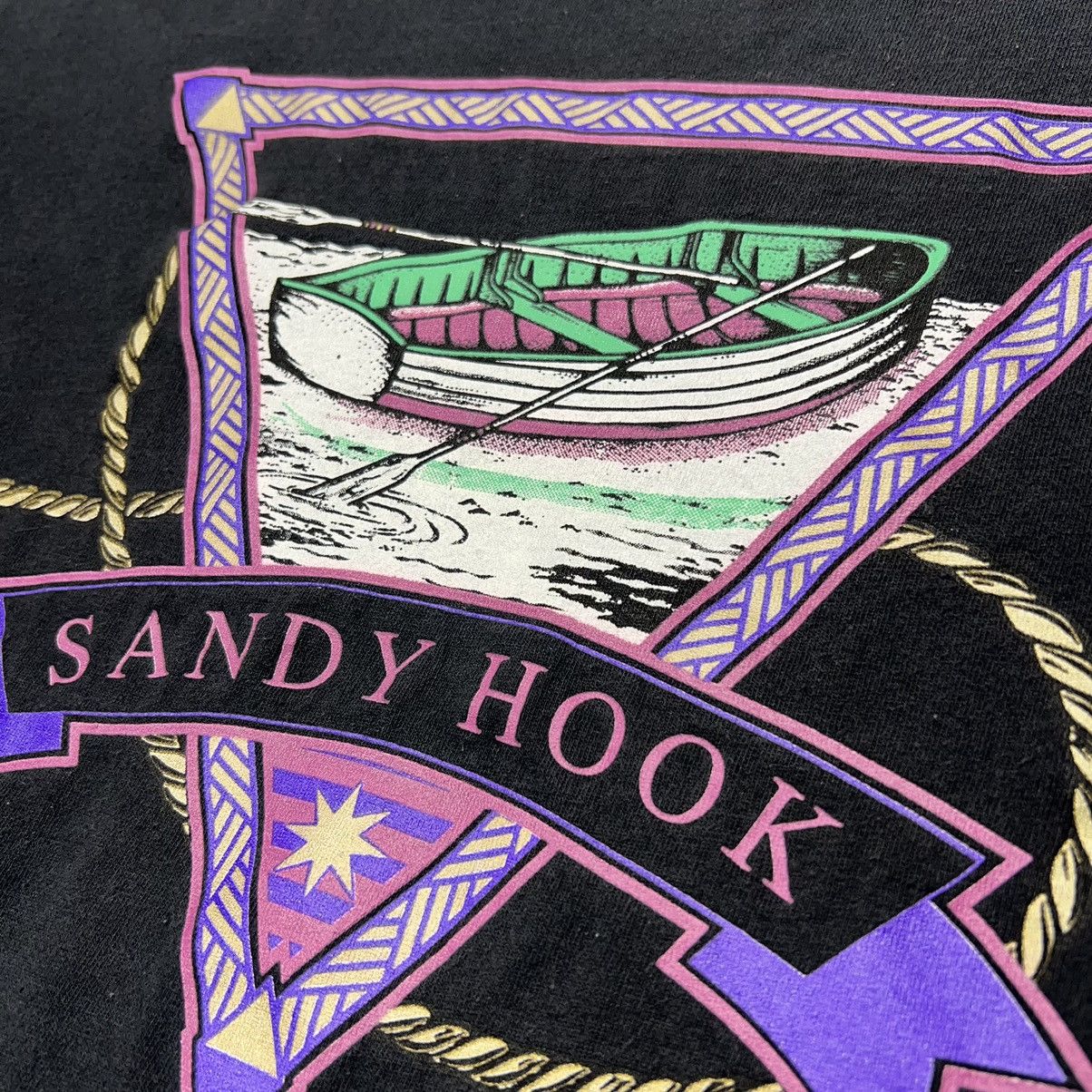 Delta × Vintage VTG Sandy Hook Tee Shirt Beach New Jersey Single Stitch Size US XL / EU 56 / 4 - 3 Thumbnail