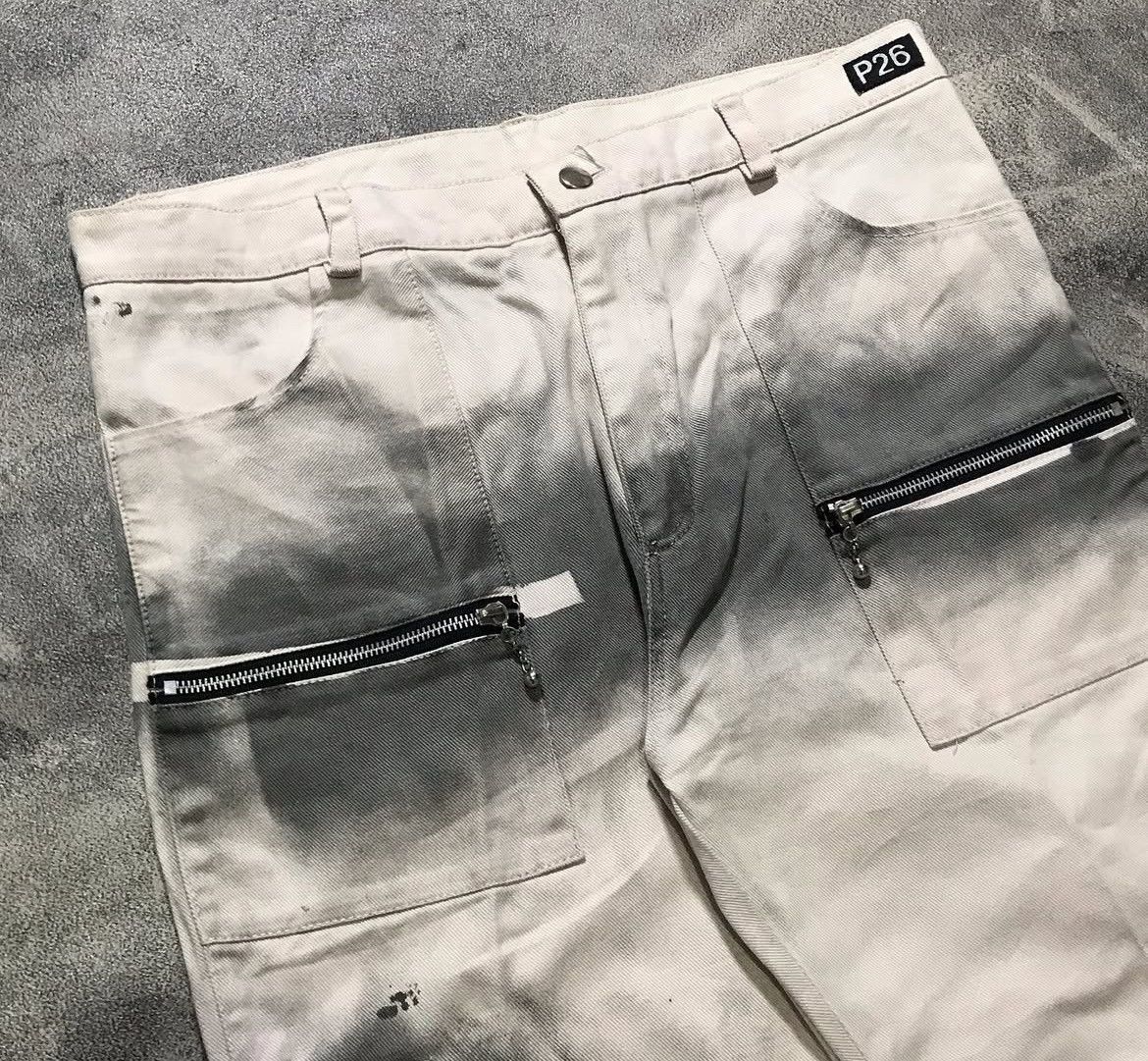 If Six Was Nine 2000s Archival Tokyo Punker Tactical Zip Jeans y2k style Size US 35 - 3 Thumbnail