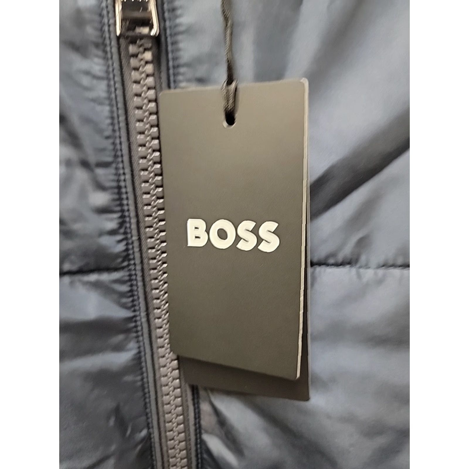 Hugo Boss HUGO BOSS Sweater Puffer Jacket Bomber Mens Size S Blue NWT Full Zip Cotton Baroque Chest 21 Length 27 Size US S / EU 44-46 / 1 - 2 Thumbnail