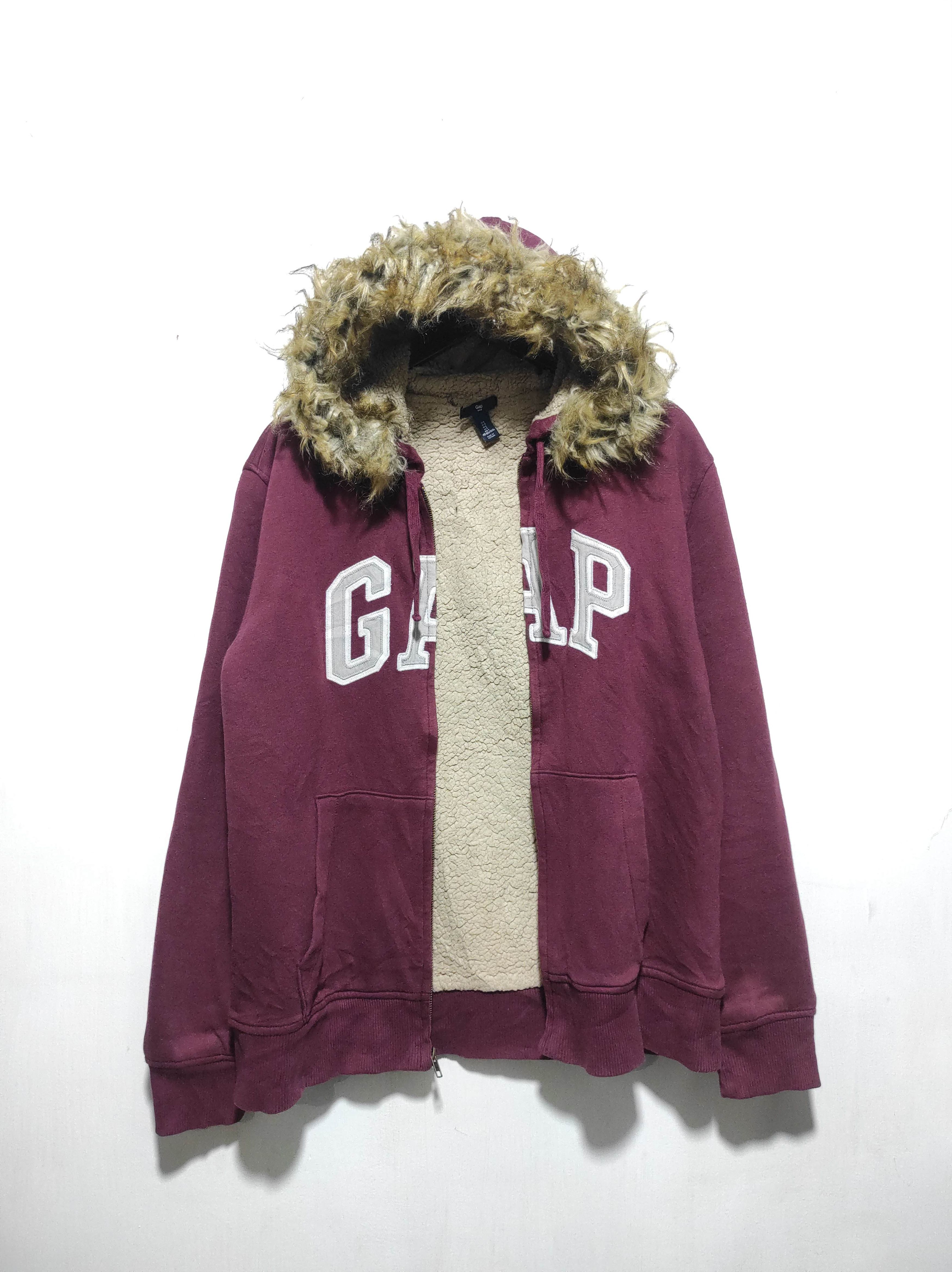 Gap GAP Sherpa Zip Fur Hoodie IfSixWasNine LGB style Size US L / EU 52-54 / 3 - 10 Thumbnail