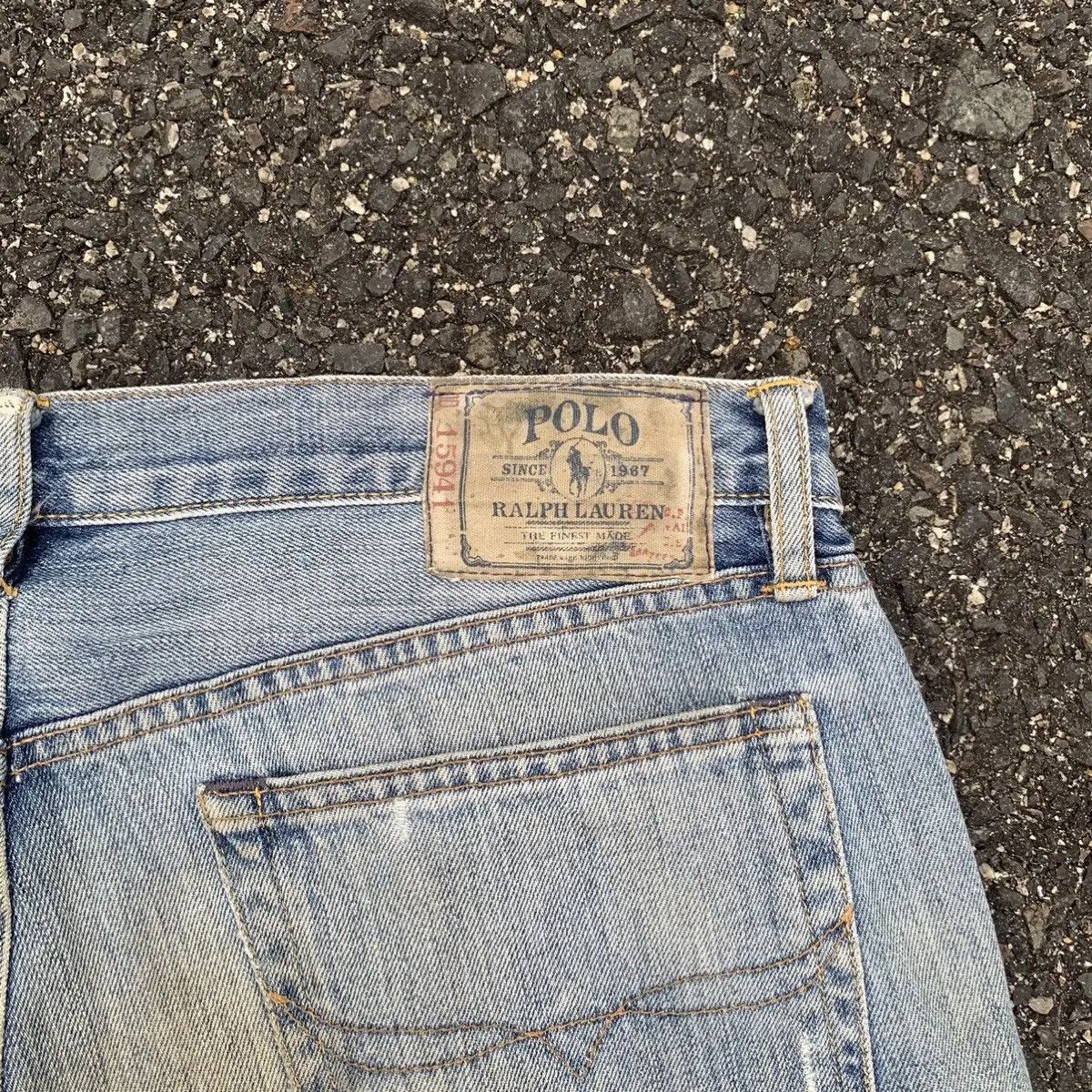 Polo Ralph Lauren 💥 SUPER DISTRESSED! Polo Ralph Lauren Jeans Denim Pants Size US 35 - 12 Thumbnail