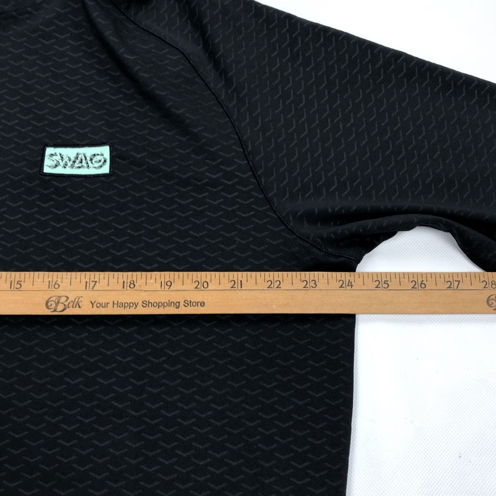 Peter Millar Peter Millar Swag Crown Pullover Hoodie Men L Black Activewear Golf Pullover Hooded Knit Polyester Spandex All Seasons Breathable Logo Textured Size US L / EU 52-54 / 3 - 6 Thumbnail