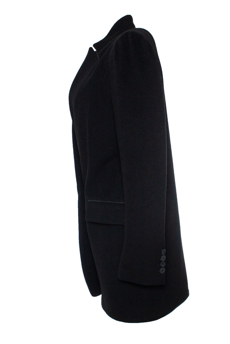 Stella McCartney Stella Mccartney, cashmere wool coat in black Size M / US 6-8 / IT 42-44 - 2 Thumbnail