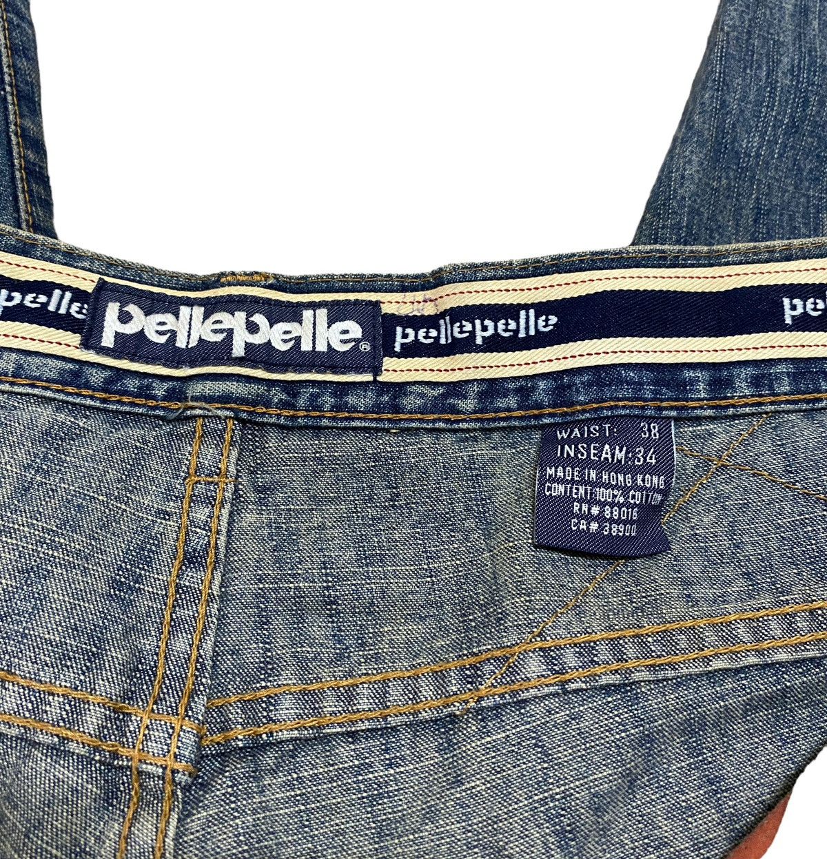 Pelle Pelle Rare Design Vintage Pelle Pelle Patchwork Baggy Jeans 2000s Size US 38 / EU 54 - 15 Thumbnail