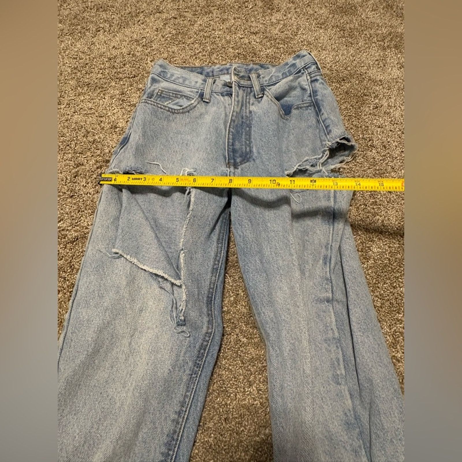 Brandy Melville (John Galt/Brandy Meville) Denim Baggy Jeans: Size Small Size 28" / US 6 / IT 42 - 6 Thumbnail