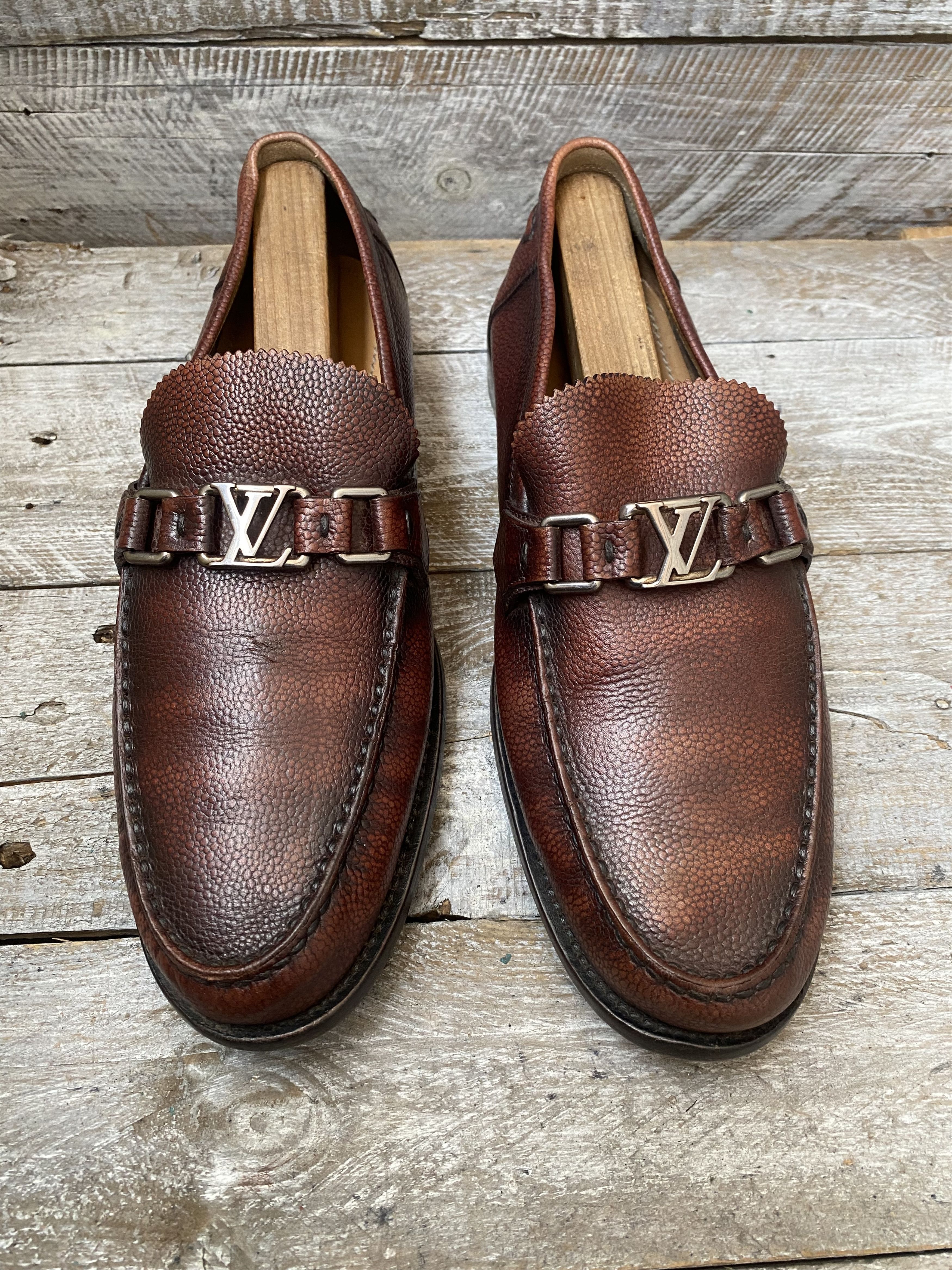 Louis Vuitton Louis vuitton major pebble grain loafer uk 8.5 Size US 9.5 / EU 42-43 - 2 Thumbnail