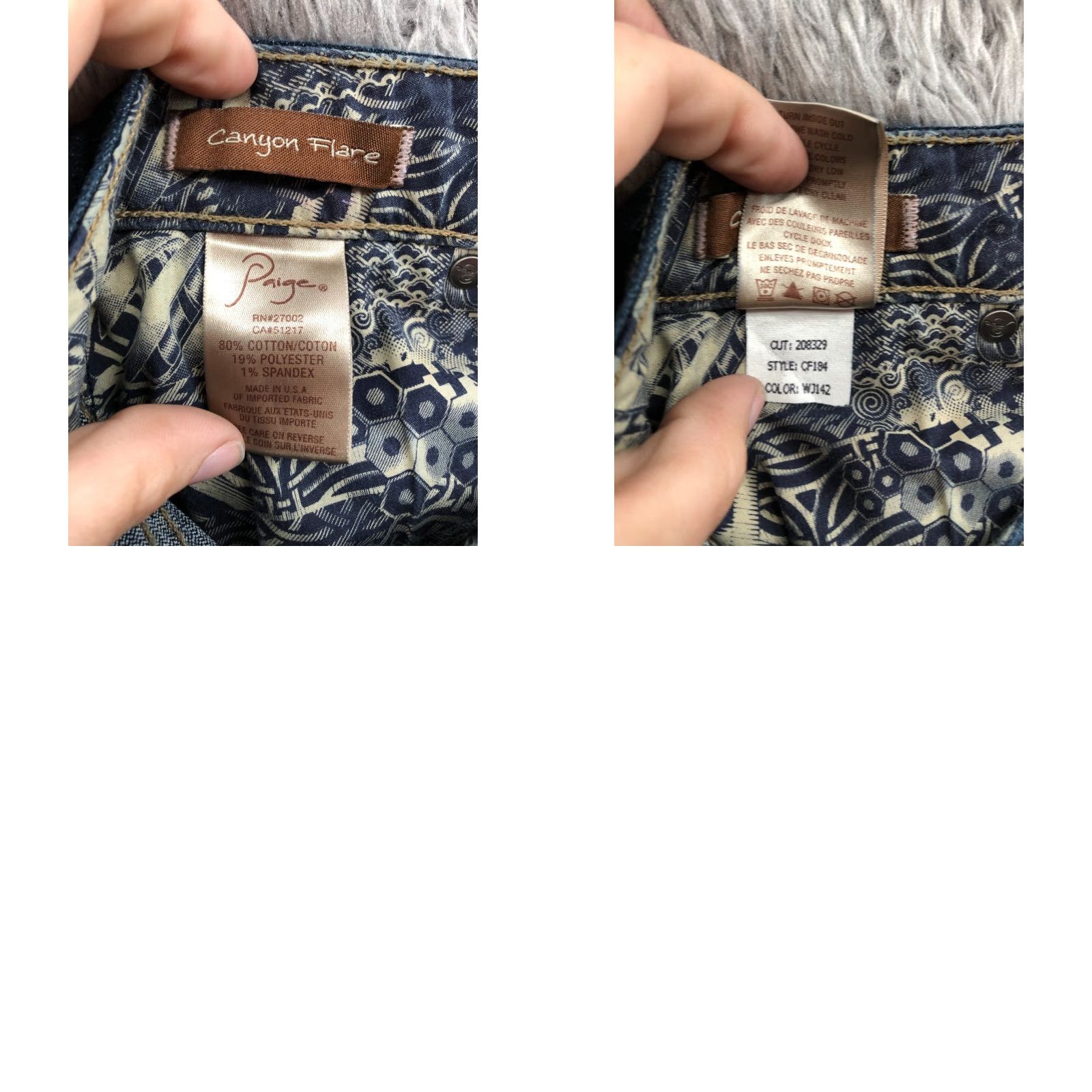 Paige Paige Jeans Flared Womens Regular Dark Blue 27 Pa ig e Flared Jeans 27 Womens Dark Wash Blue FLAW Size 27" / US 4 / IT 40 - 9 Thumbnail